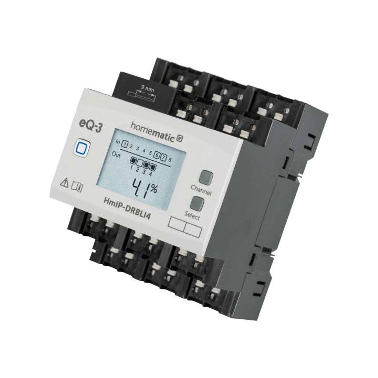 Homematic IP Smart Home Jalousieaktor für Hutschienenmontage - 4-fach HmIP-DRBLI4