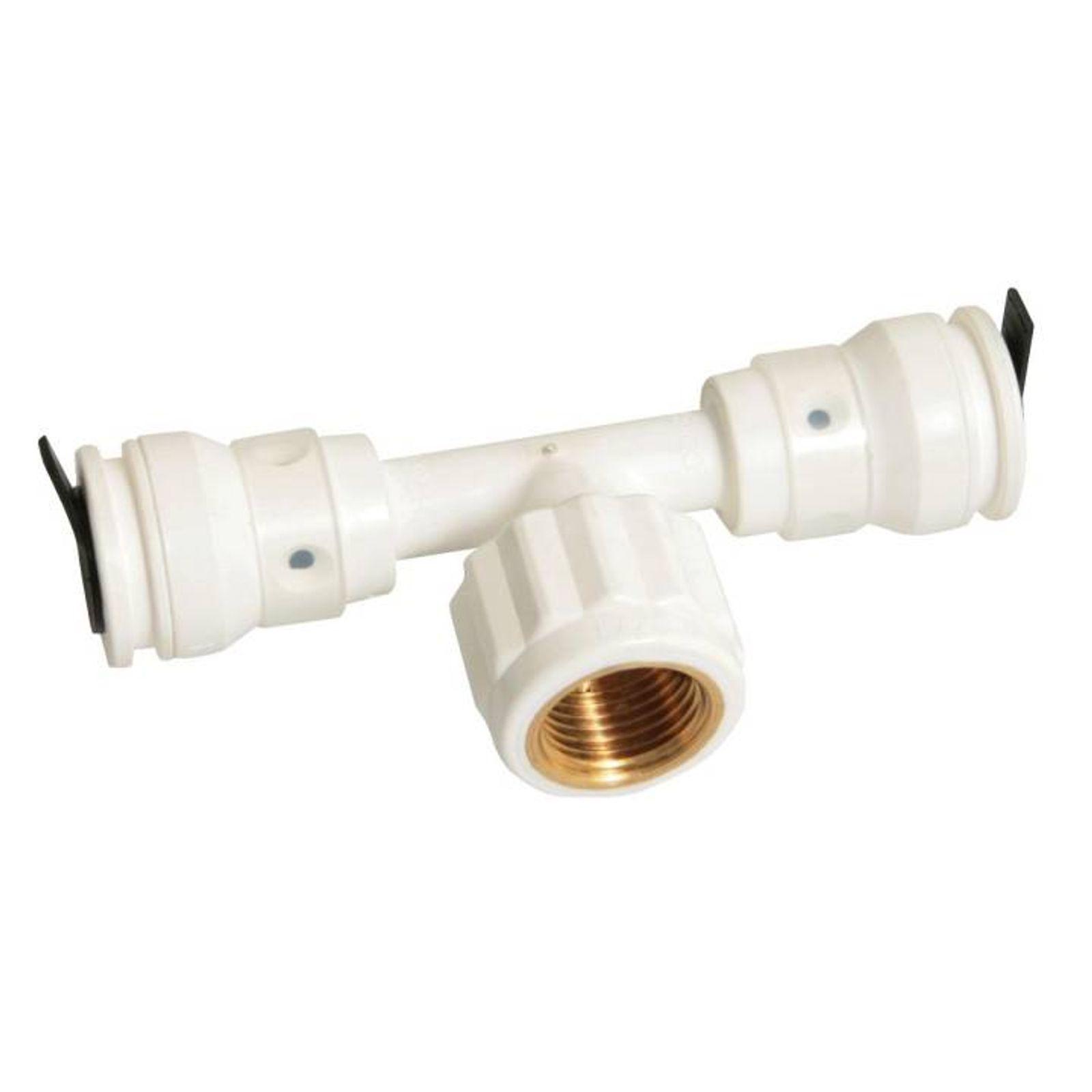 Aluverbund Steckfitting Henco Vision T-Stück Innngewinde 20 x 2 - 1/2" - 20 x 2 10 Stück