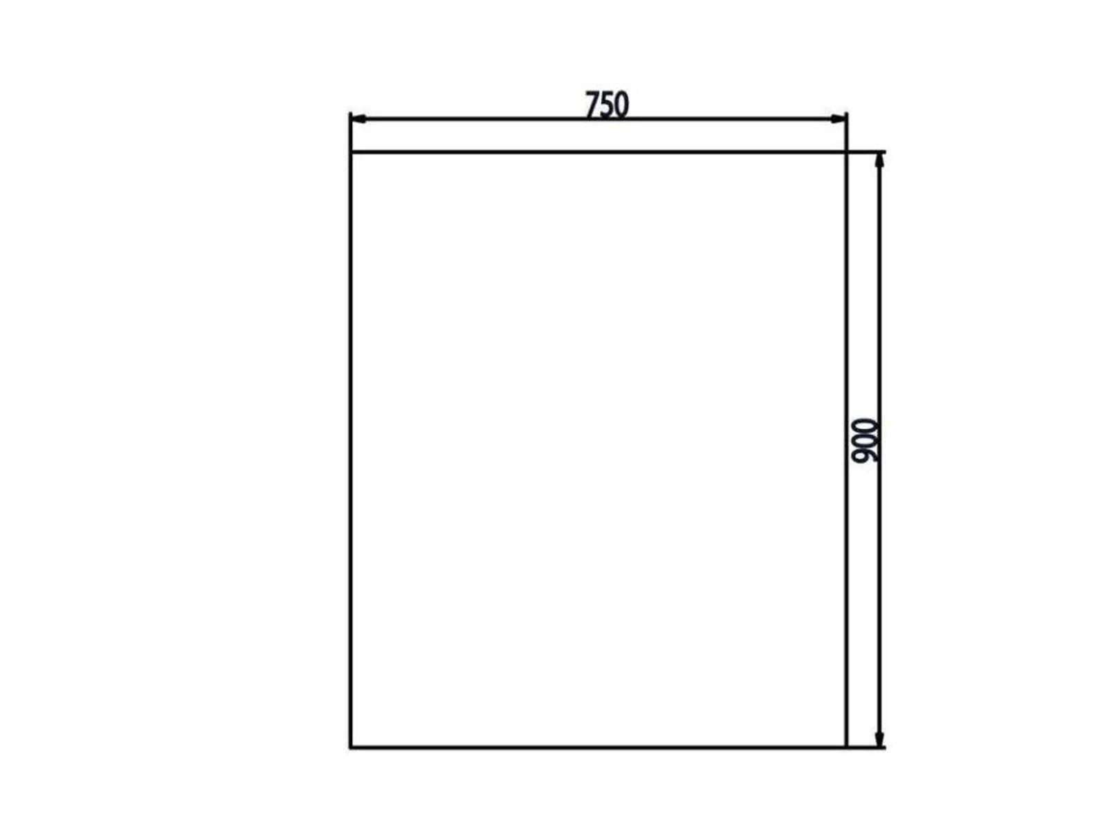Haas+Sohn Bodenplatte Glas für Kaminofen A3 Quadrat Glas
