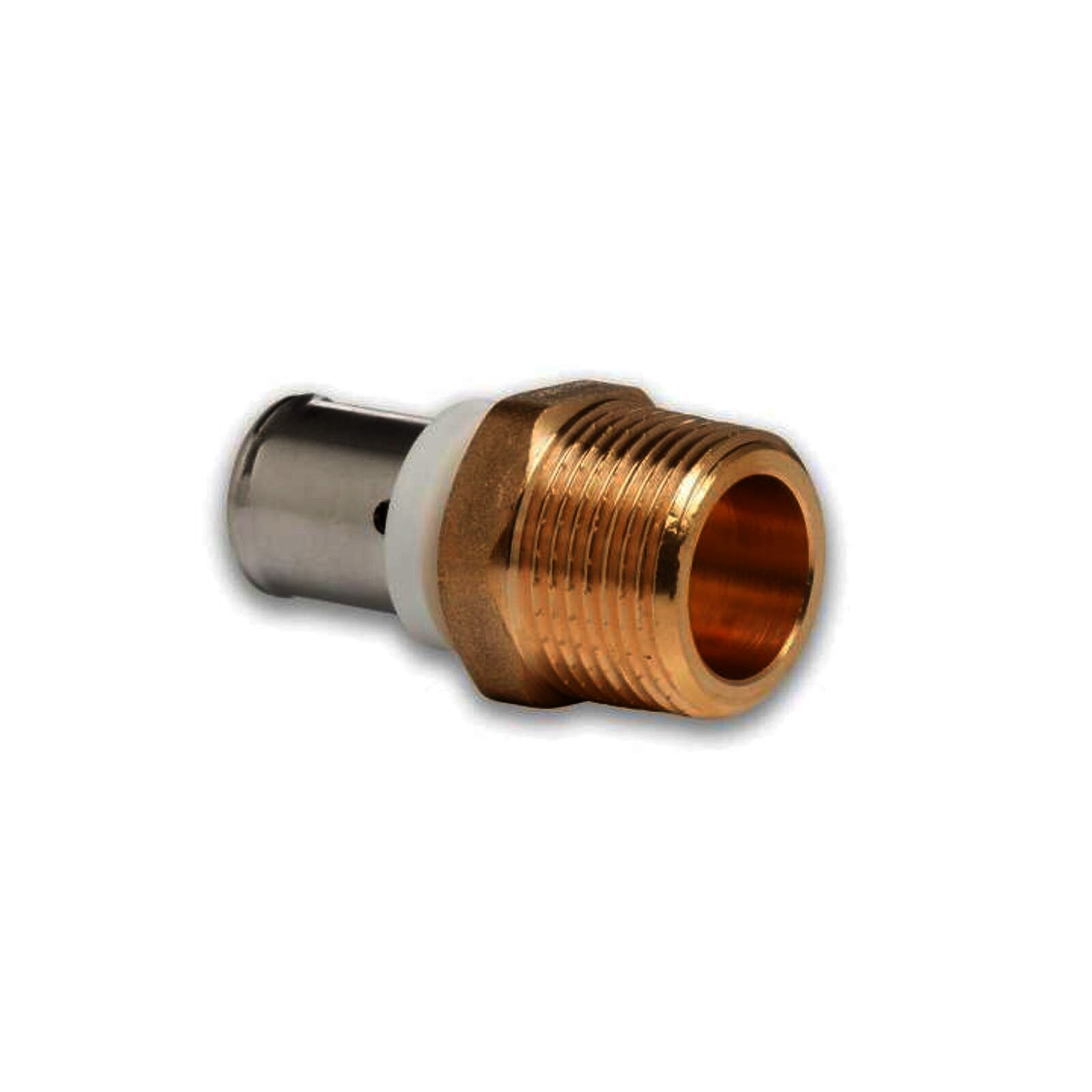 Selfio-Press Aluverbund Pressfitting  Übergang Außengewinde 16 x 2 - 3/4" TH + U Kontur DVGW