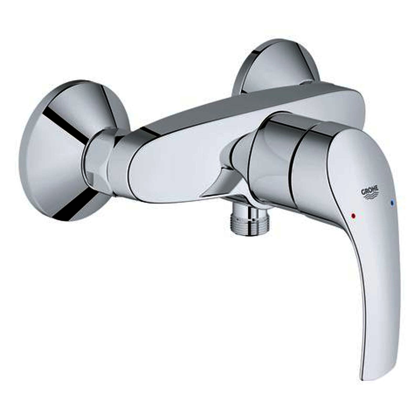 Einhebel-Brausebatterie Eurosmart 33555_2 Wandmontage eigensicher chrom