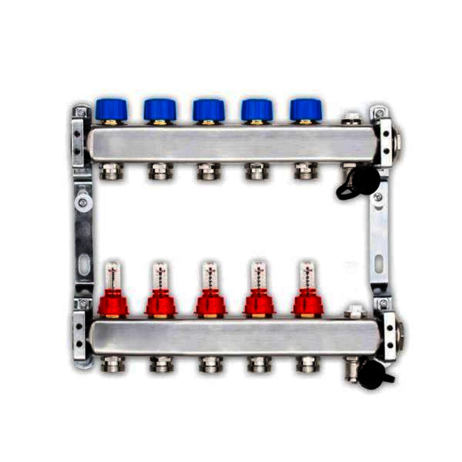 70 m² Set Tackersystem Rollbahn 35 mm WLG 045 16x2 Alu-Verbundrohr Raster 15 cm 5 Heizkreise Regler 230 V + Zubehör
