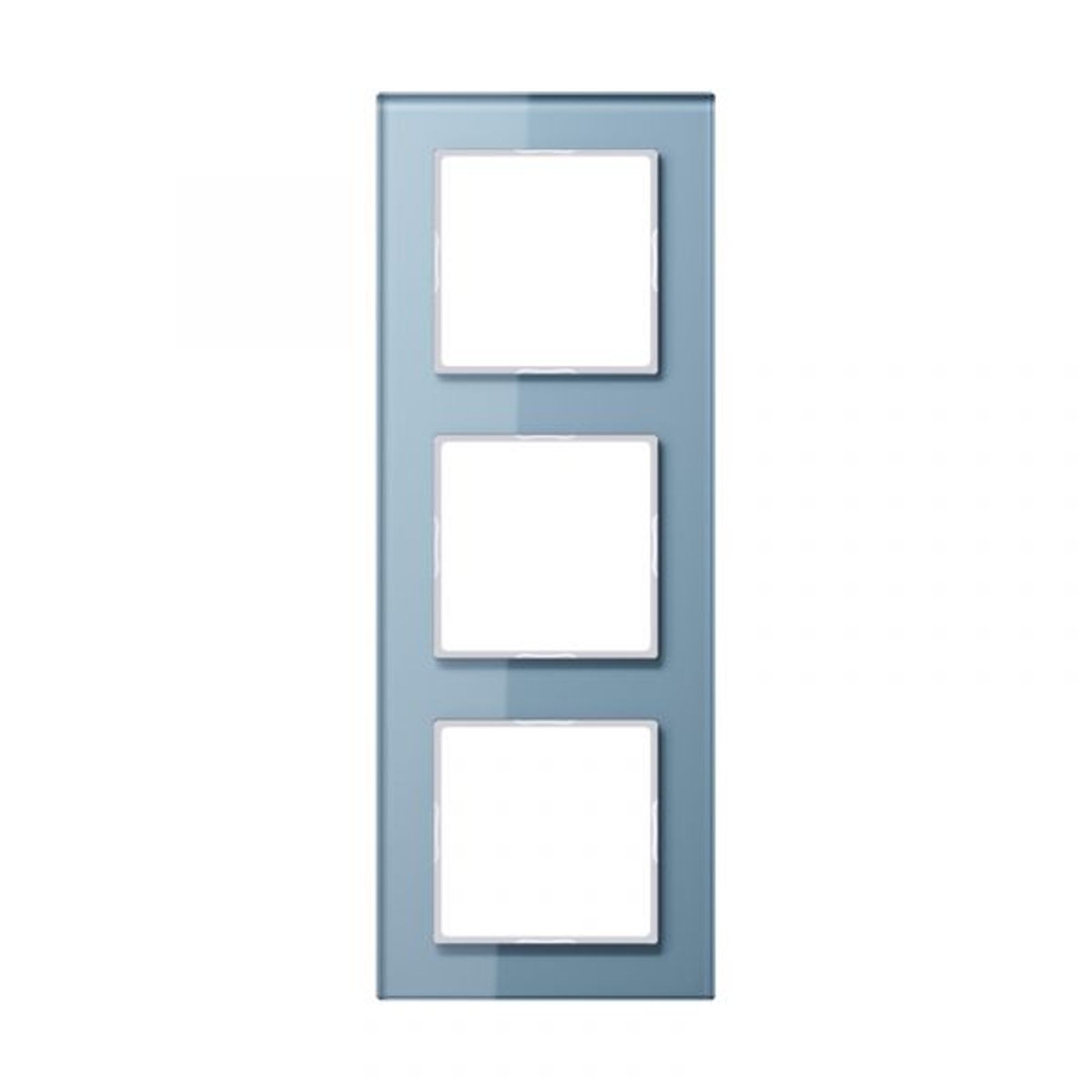 Jung Einbaurahmen 3-fach grau glänzend Glas für GEB-K A / A CREATION AC 583 GL BLGR