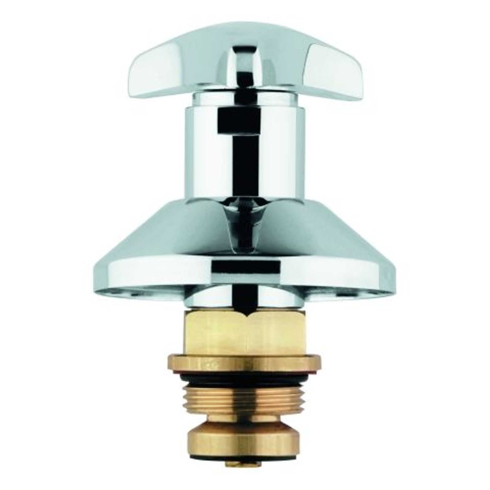 GROHE Oberteil 11508 für UP-Ventile 1 Zoll Trecorn Griff Markierung rot chrom