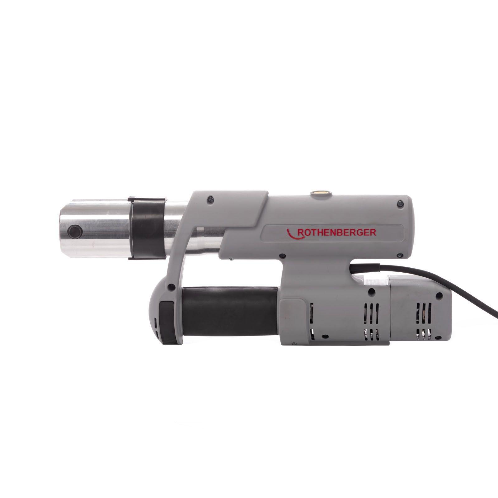Rothenberger elektrohydraulische Fitting - Pressmaschine ROMAX AC ECO mit Pressbacken-Set TH 16-20-26 mm