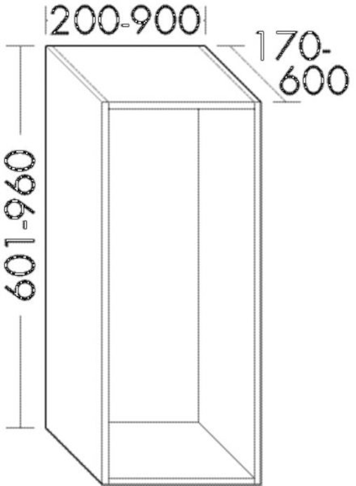 Burgbad Halbhoher Schrank UHW4580 Sys30 PG2