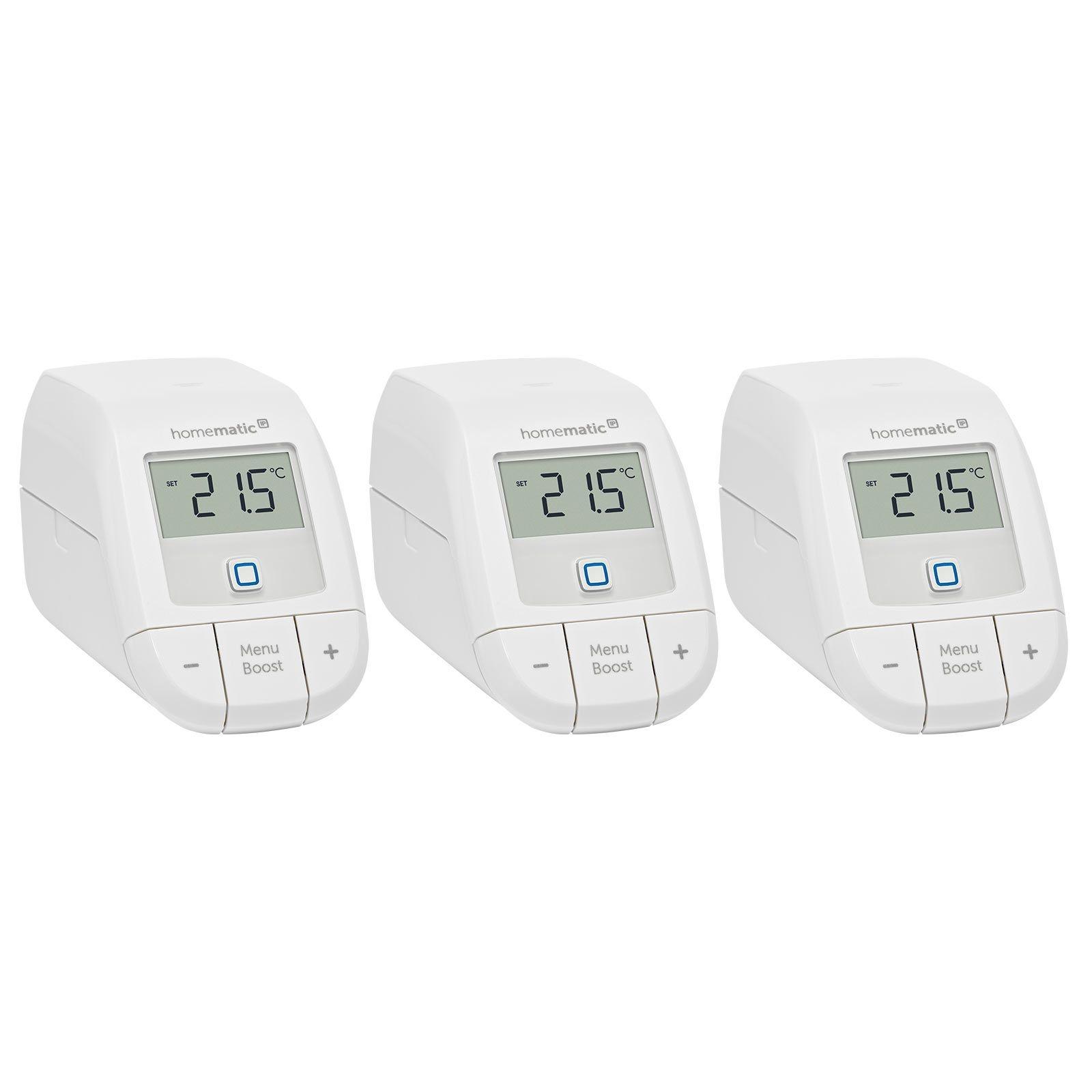 Homematic IP Smart Home 3er Set Heizkörperthermostat basic HmIP-eTRV-B-2