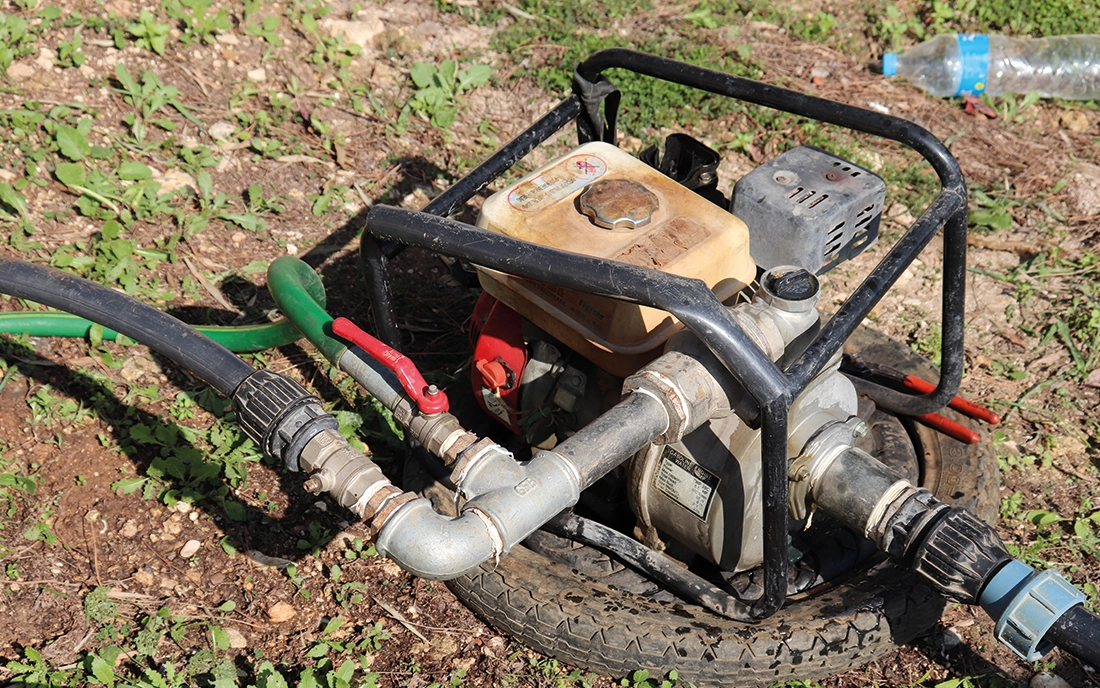 Benzinbetriebene Gartenpumpe