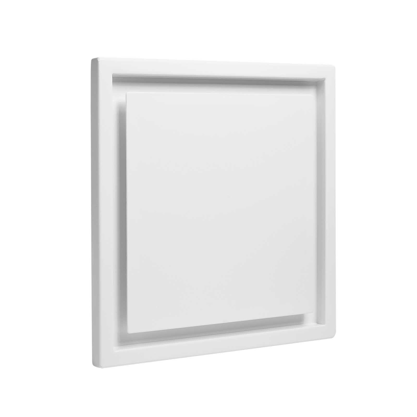 Kermi x-well Zu-/Abluftdurchlass SEA301 quadratisch aus Metall, weiß, NW 125 mm