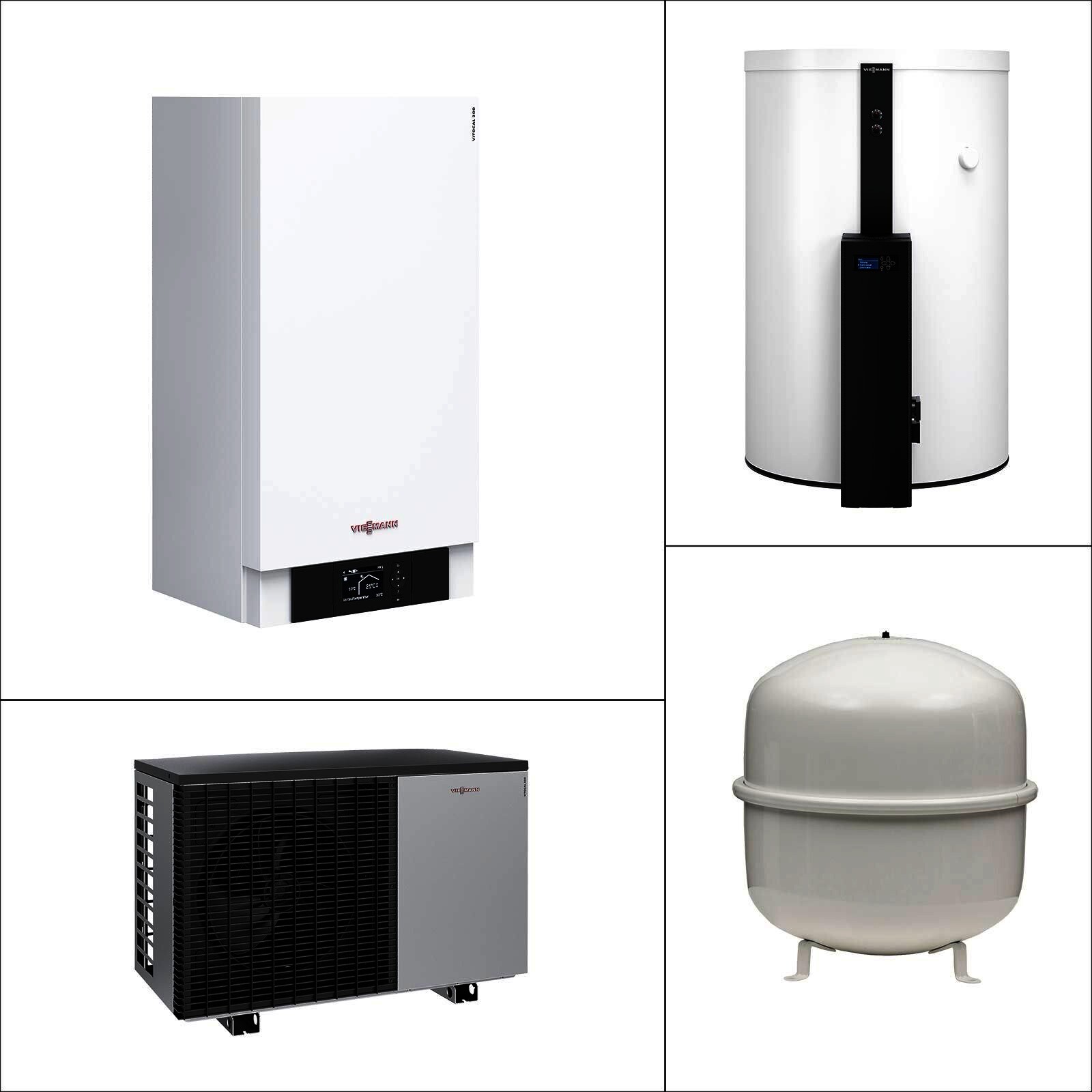 Viessmann Vitocal 200-A Wärmepumpe AWO-M-E-AC 201.A08 mit Speicher Vitocell 120-E SVW 600 l Vitotrans 353