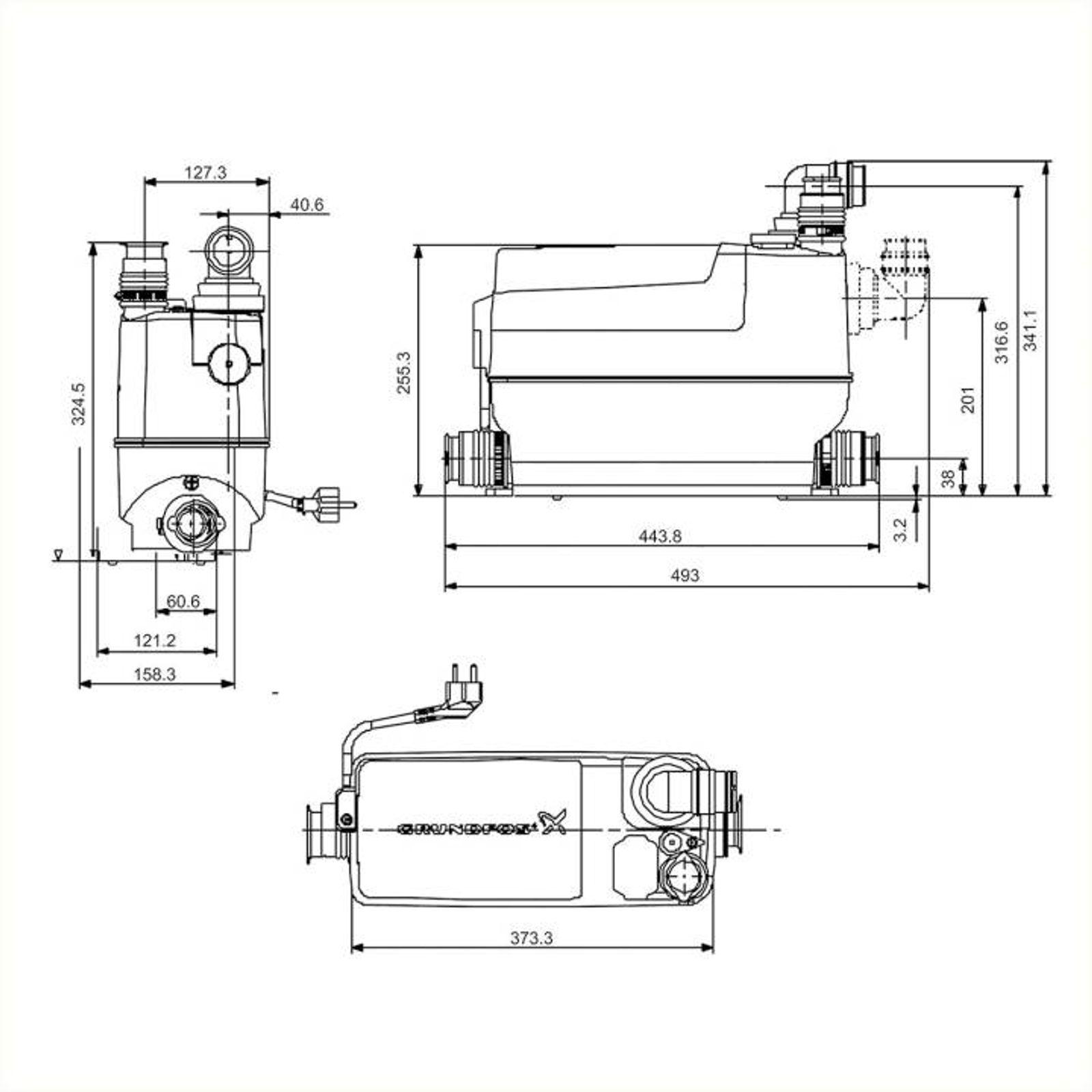 Grundfos Kleinhebeanlage Sololift2 C-3