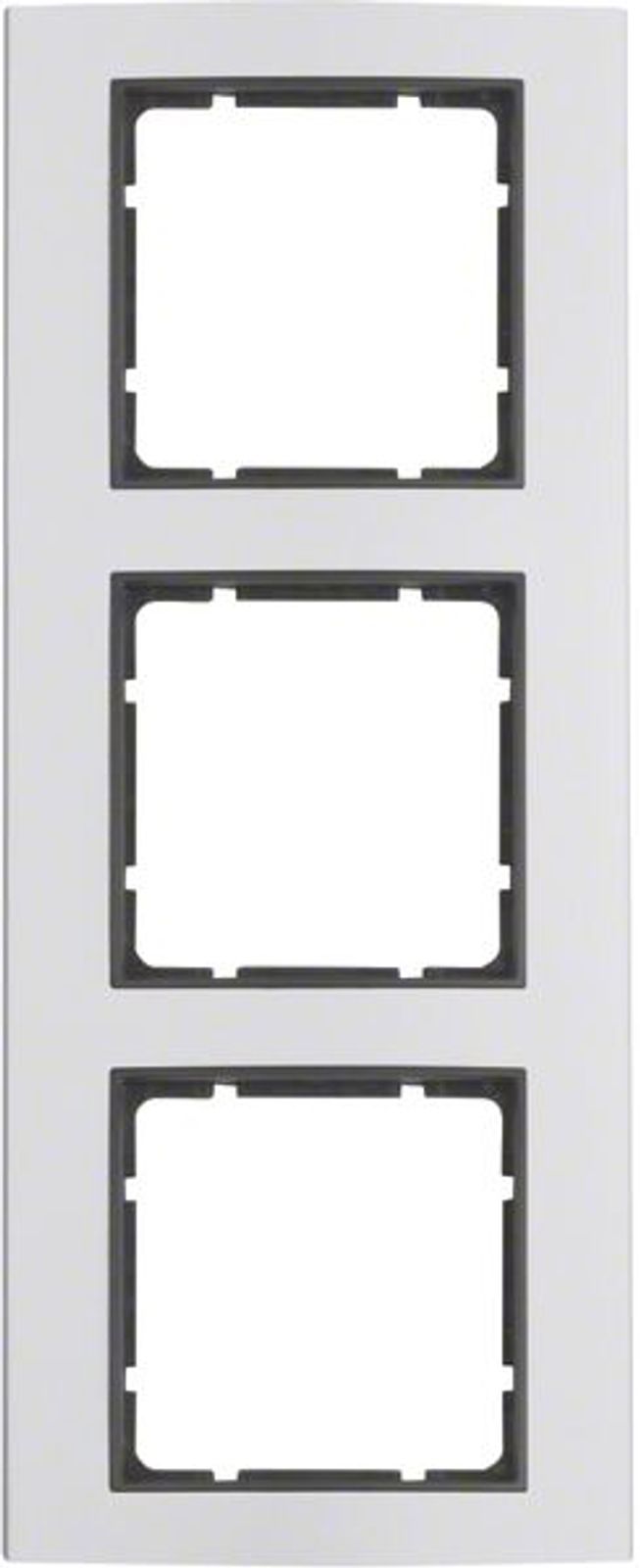 Berker 10133004 Rahmen 3fach, B.3, Alu/anthrazit matt, Aluminium eloxiert