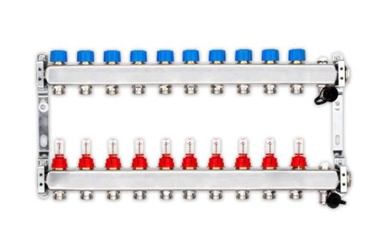 100 m² Set Tackersystem Rollbahn 25 mm WLG 045 16x2 PE-RT Rohr Raster 10 cm 10 Heizkreise Regler 230 V + Zubehör