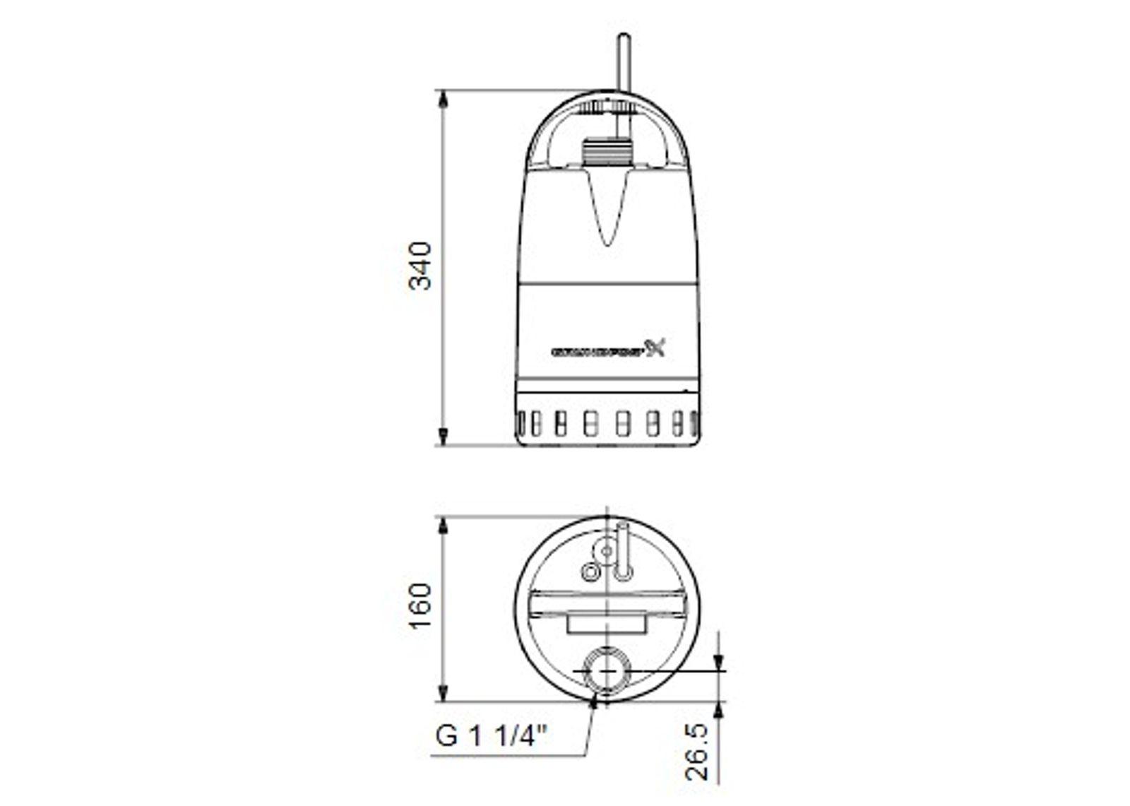 Grundfos Schmutzwassertauchpumpe Unilift CC 9 M1