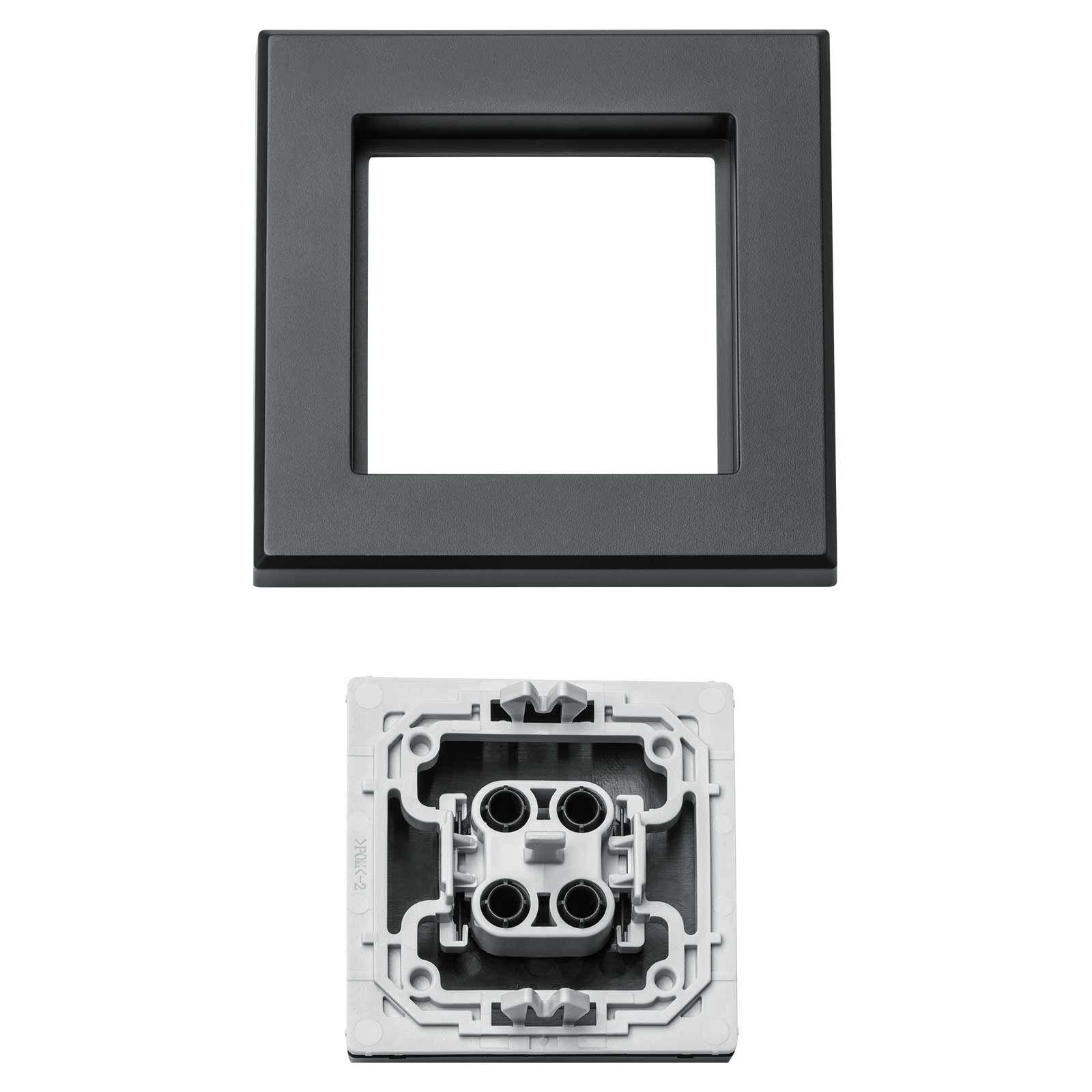 Homematic IP Smart Home Tasterwippe für Markenschalter HmIP-BRA-A - mit Pfeilen anthrazit