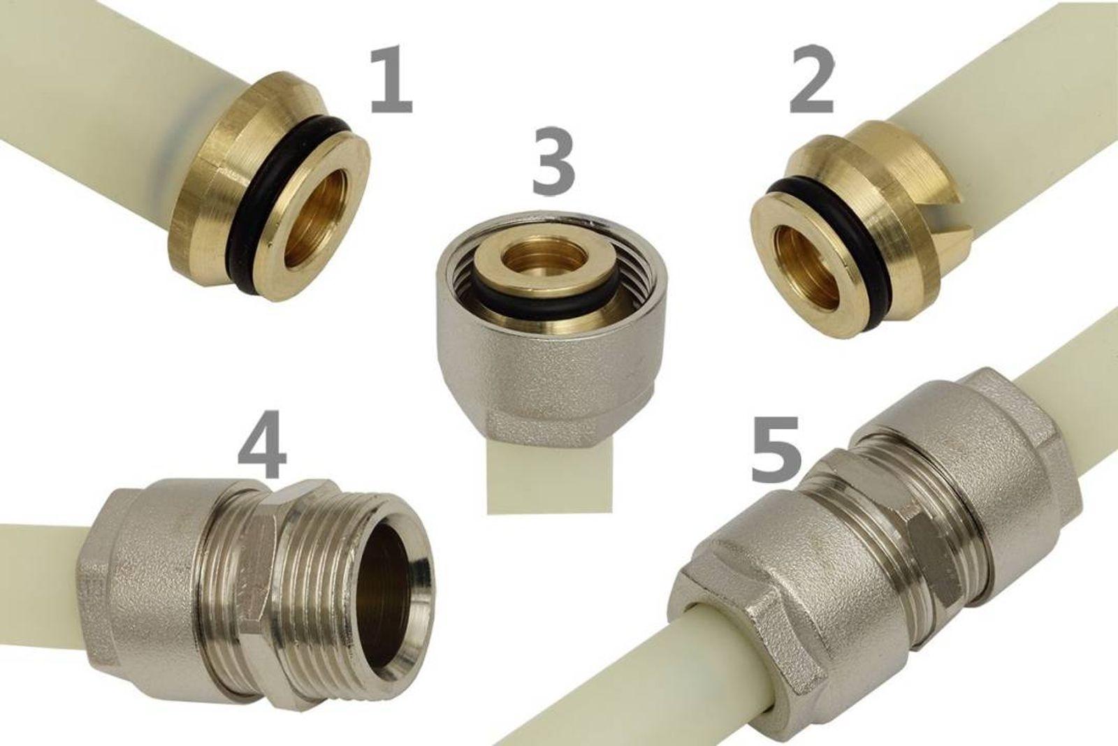 Rohrkupplung Universal 17 x 2 mm 20 Stück