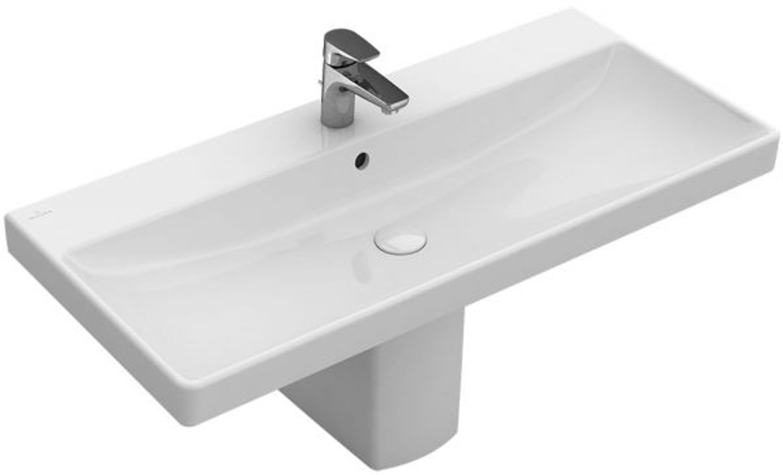 Villeroy & Boch Schrankwaschtisch Avento 415680 800x470mm Rechteck Weiß Alpin C+