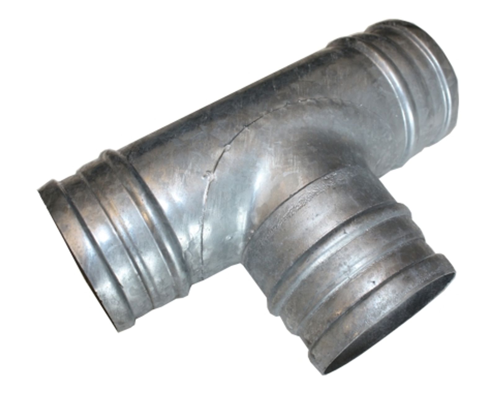 Wickelfalz T-Stück 90 Grad DN 180/180/180