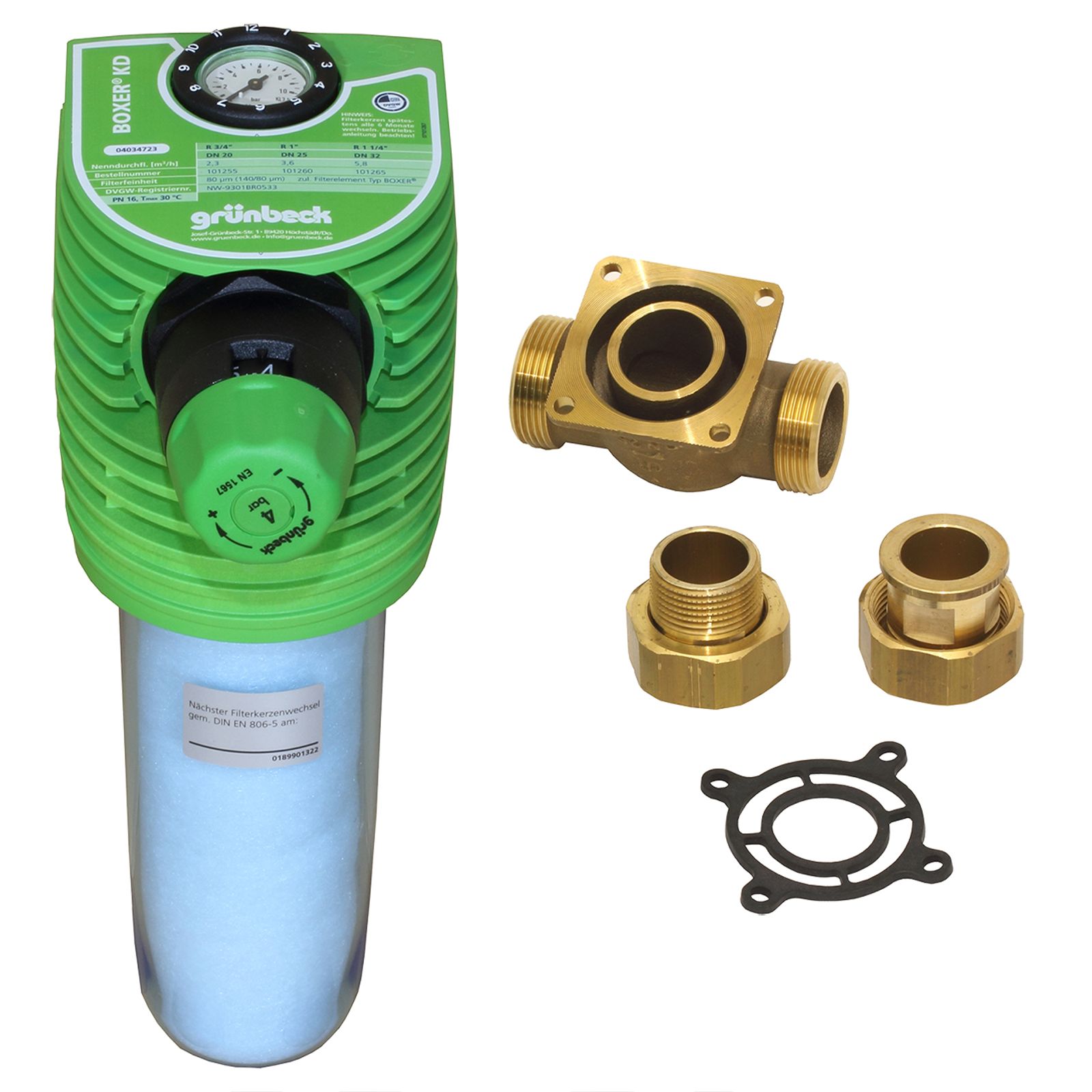 Grünbeck Feinfilter mit Druckminderer Boxer KD 1 1/4 Zoll