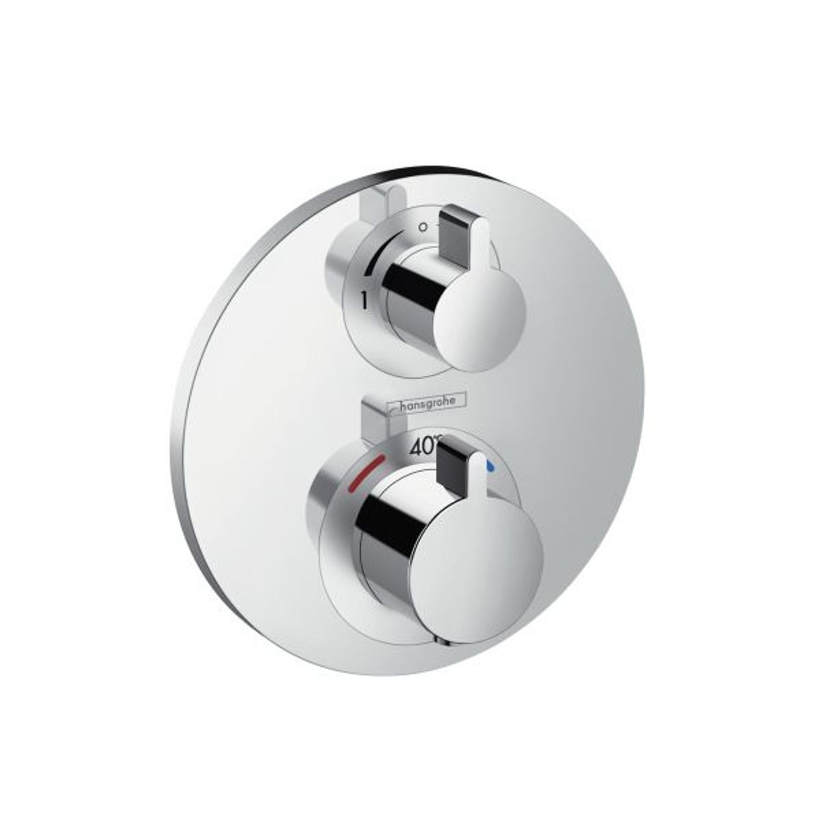 hansgrohe Thermostat Unterputz Ecostat S Fertigset 2 Verbraucher chrom