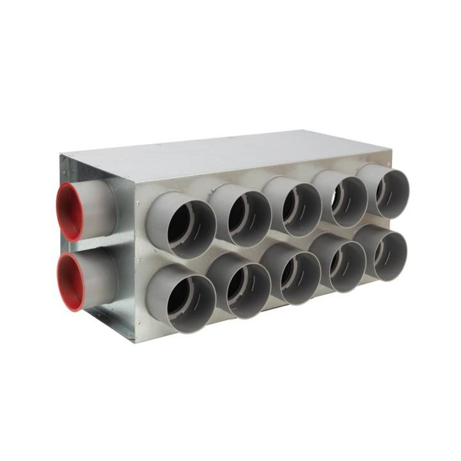 12-fach Luftverteiler für DN 75 Kunststoff-Flexkanal Anschluss DN 180
