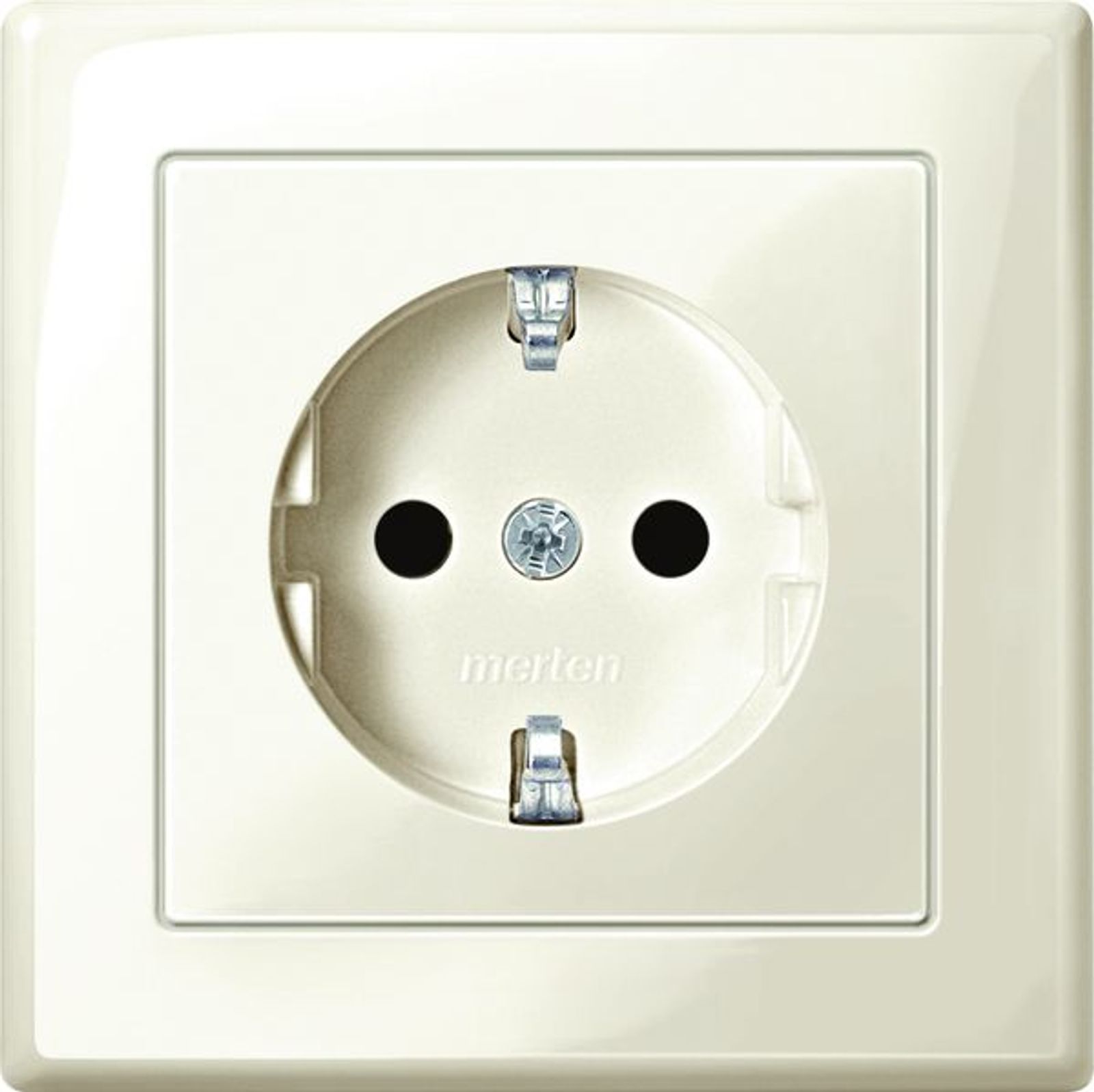 Merten Steckdose 1-fach weiß glänzend UP mit BS IP20 M-SMART MEG2300-1444