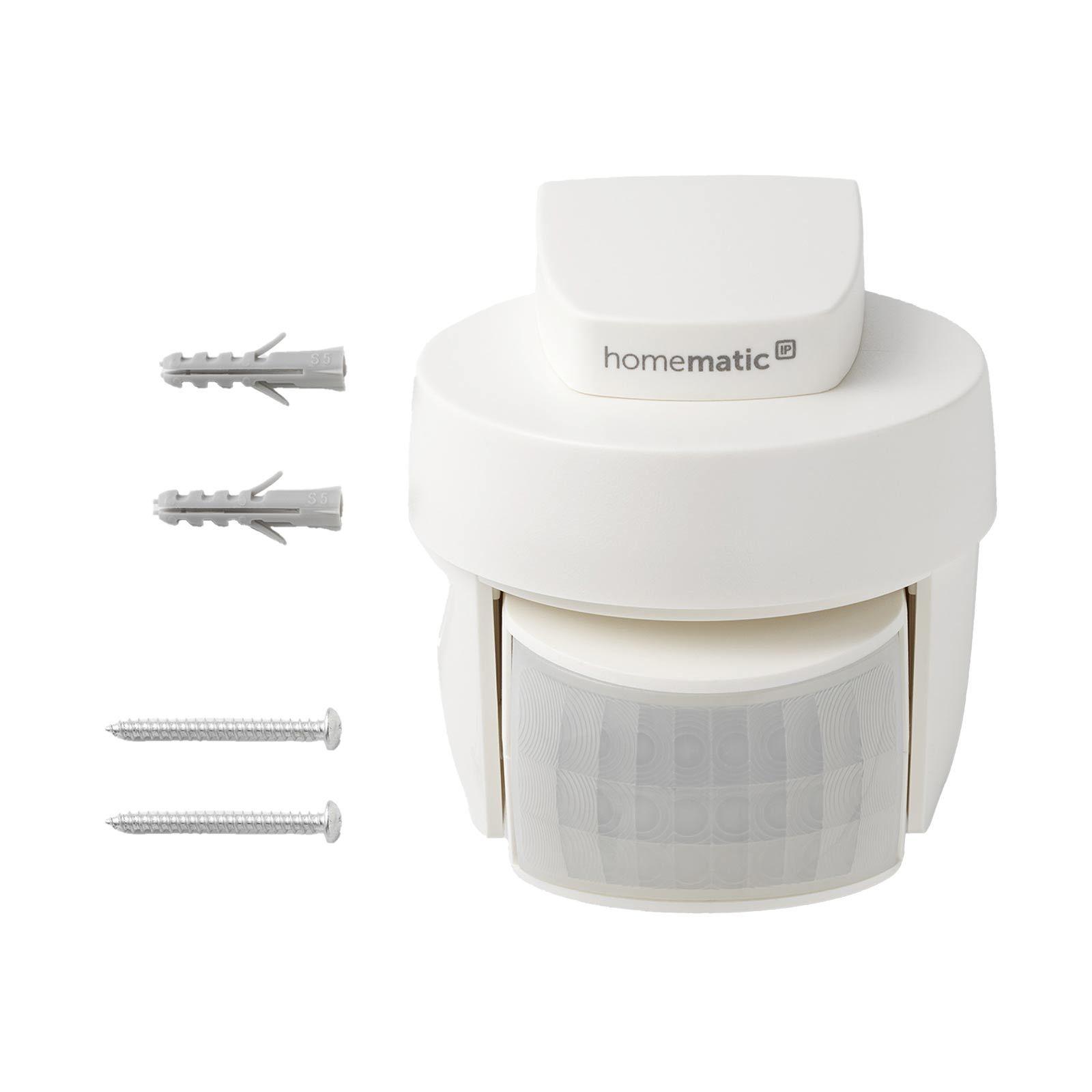 Homematic IP Smart Home Bewegungsmelder HmIP-SMO-2 mit Dämmerungssensor - außen, weiß