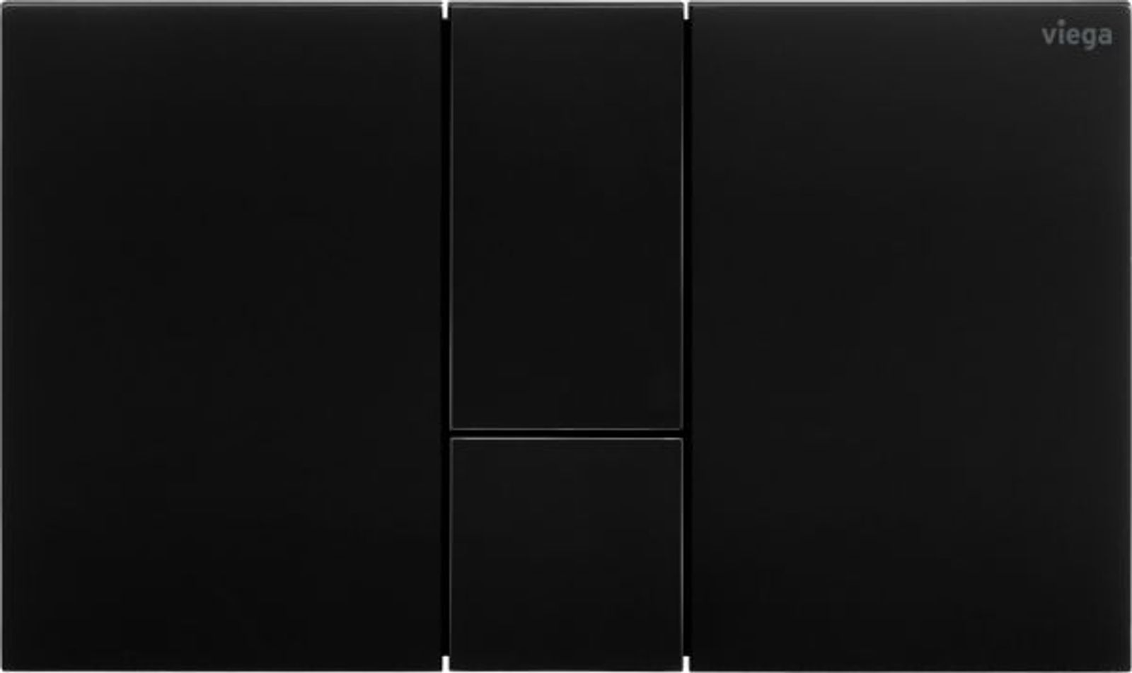 Viega WC Betätigungsplatte VfS 24 8614 1 aus Kunststoff in tiefschwarz