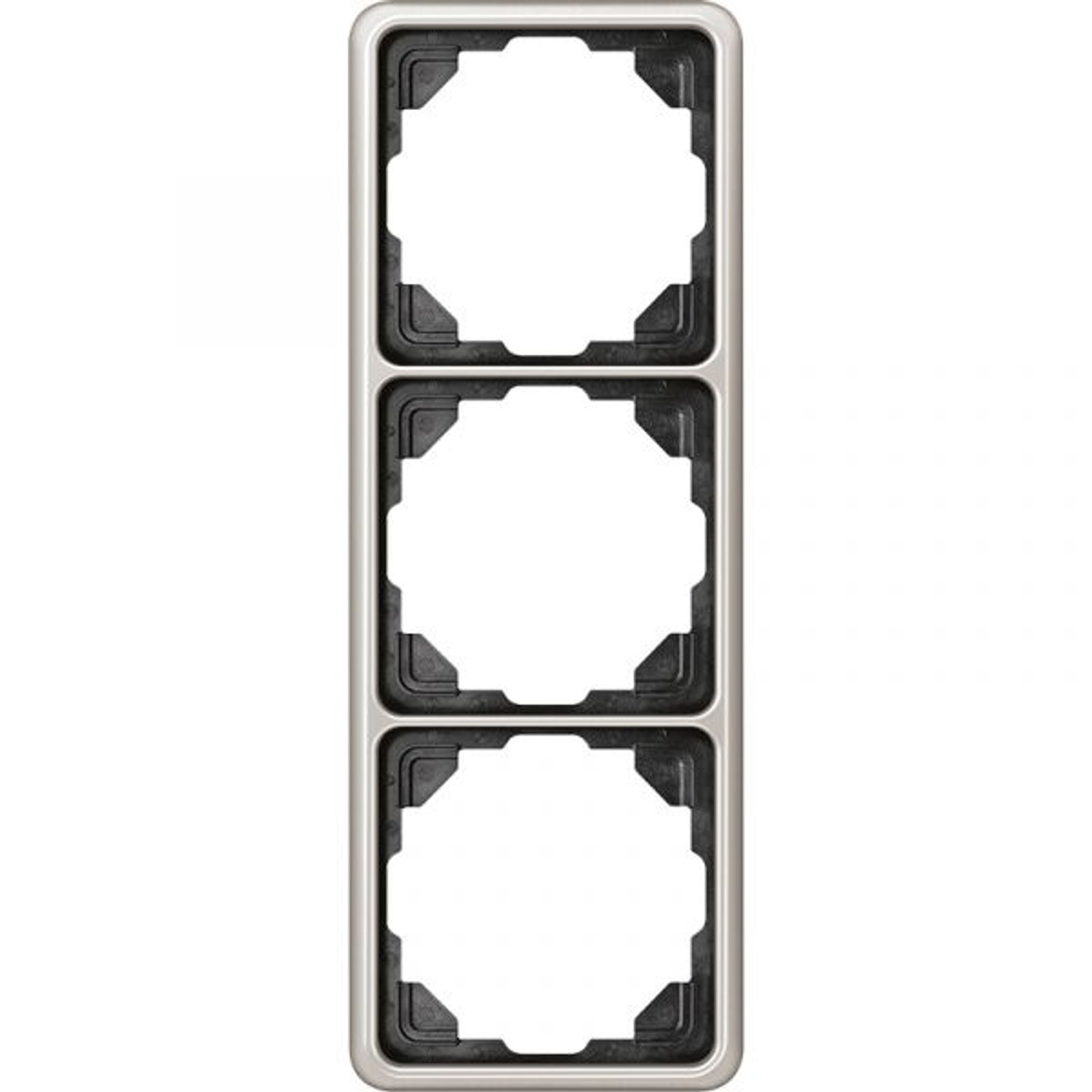 Jung Einbaurahmen 3-fach pt glänzend Metall CD / CD 500 CD 583 PT für GEB-K