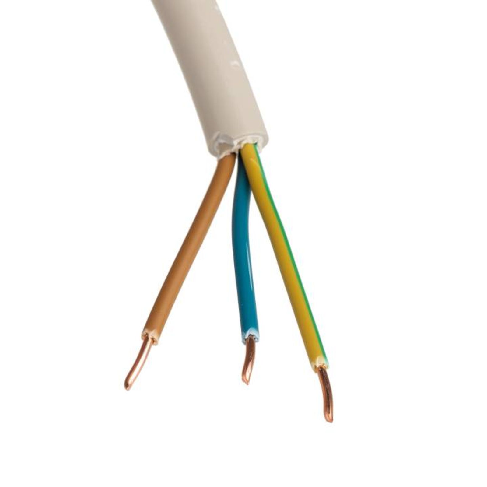 Mantelleitung PVC grau NYM-J 3 x 1,5 Eca 100 Meter