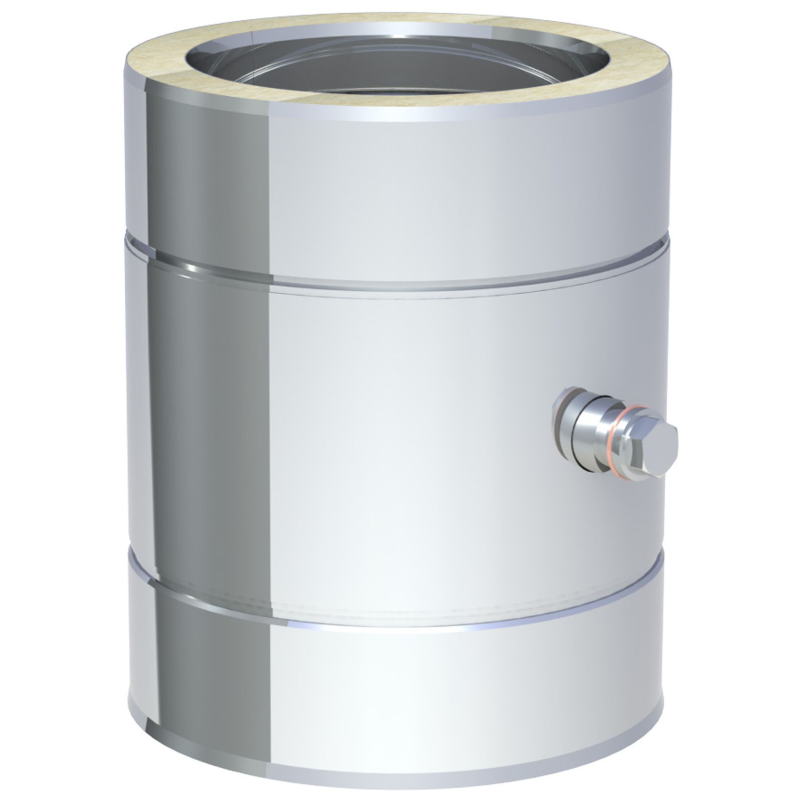 Jeremias DW-ECO 2.0 Messelement 250 mm mit 1/2" Muffe und Verschlussschraube Edelstahl