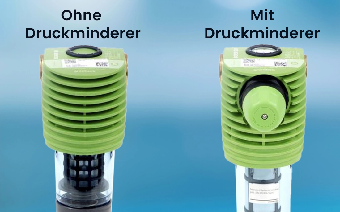Rückspülfilter mit und ohne Druckminderer