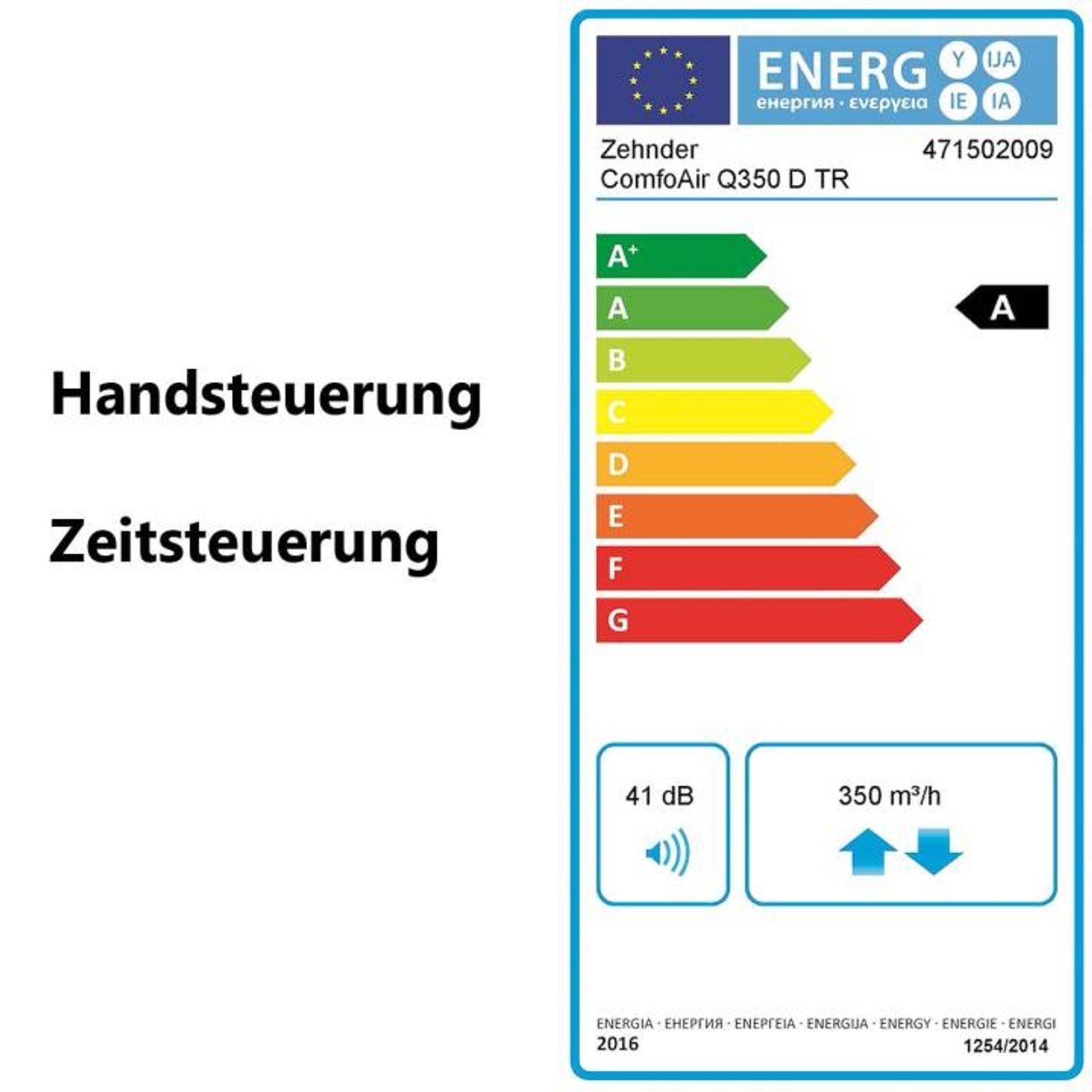 Zehnder Lüftungsgerät ComfoAir Q350 TR