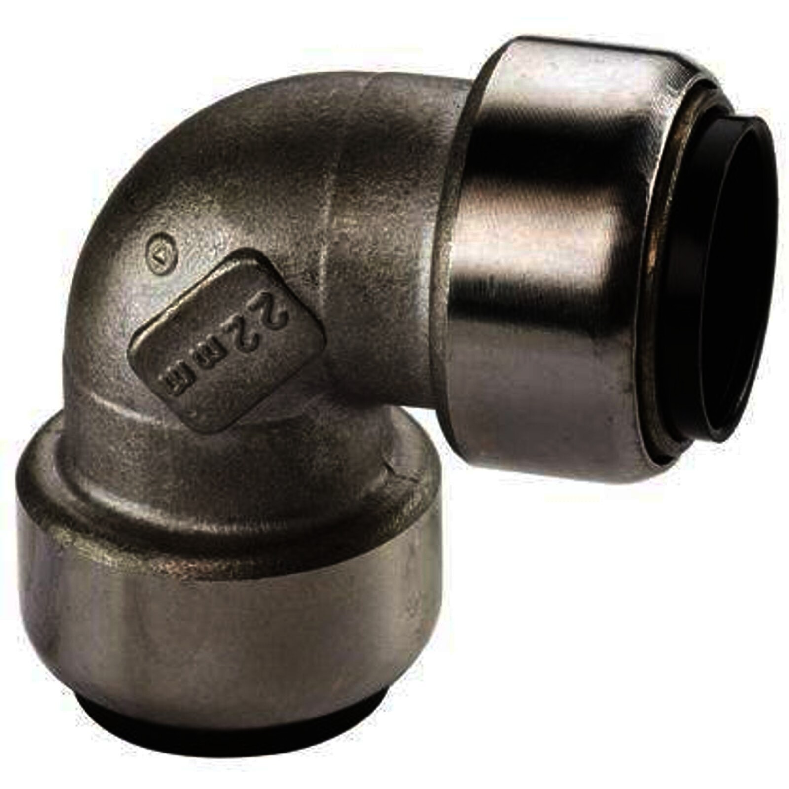 Edelstahl Steckfitting Tectite Winkel 90° 15 mm innen-innen lösbar DVGW
