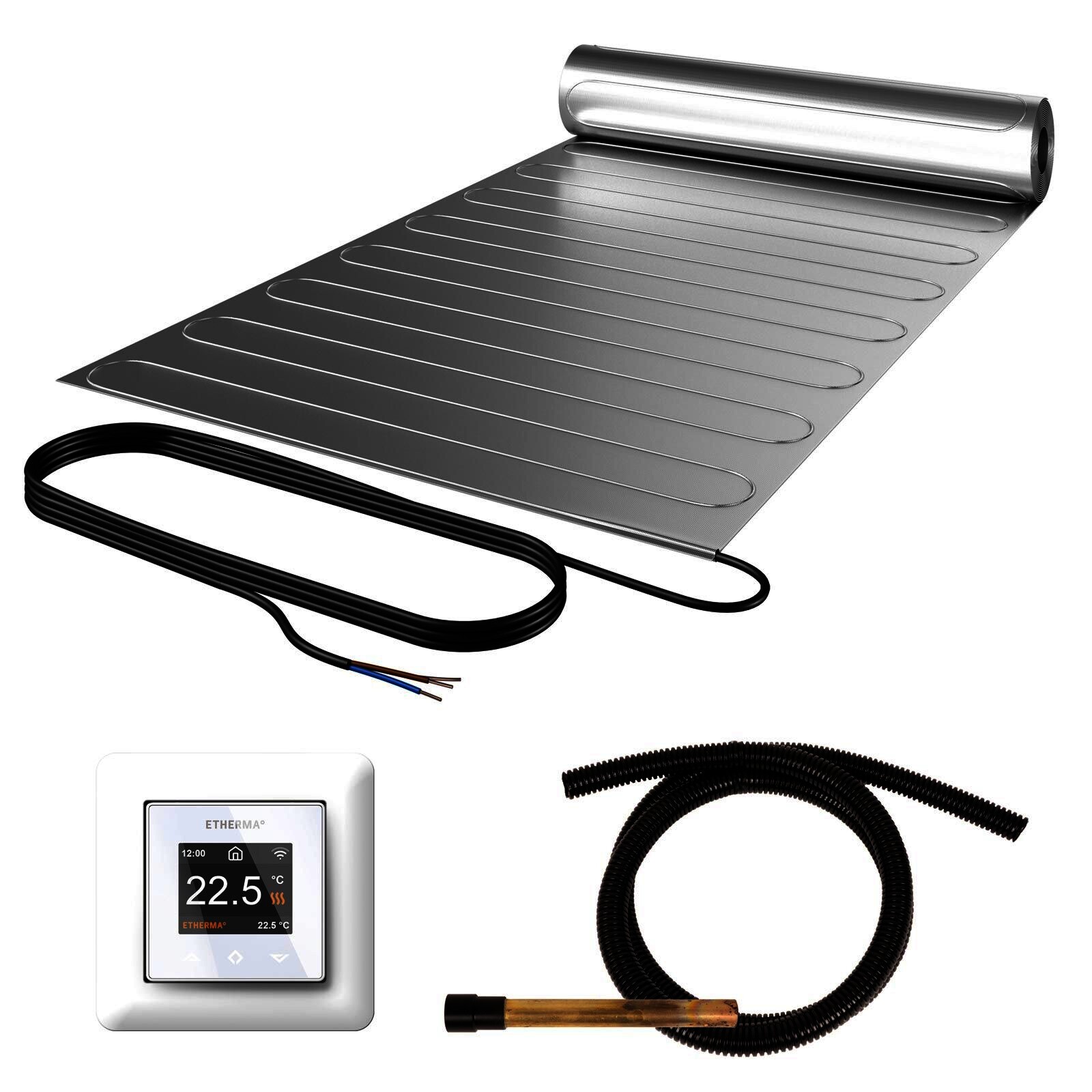 ETHERMA elektrische Fußbodenheizung 2 m² Laminotherm-Set eFLOOR LM PRO inkl. Thermostat eTOUCH PRO, 240W