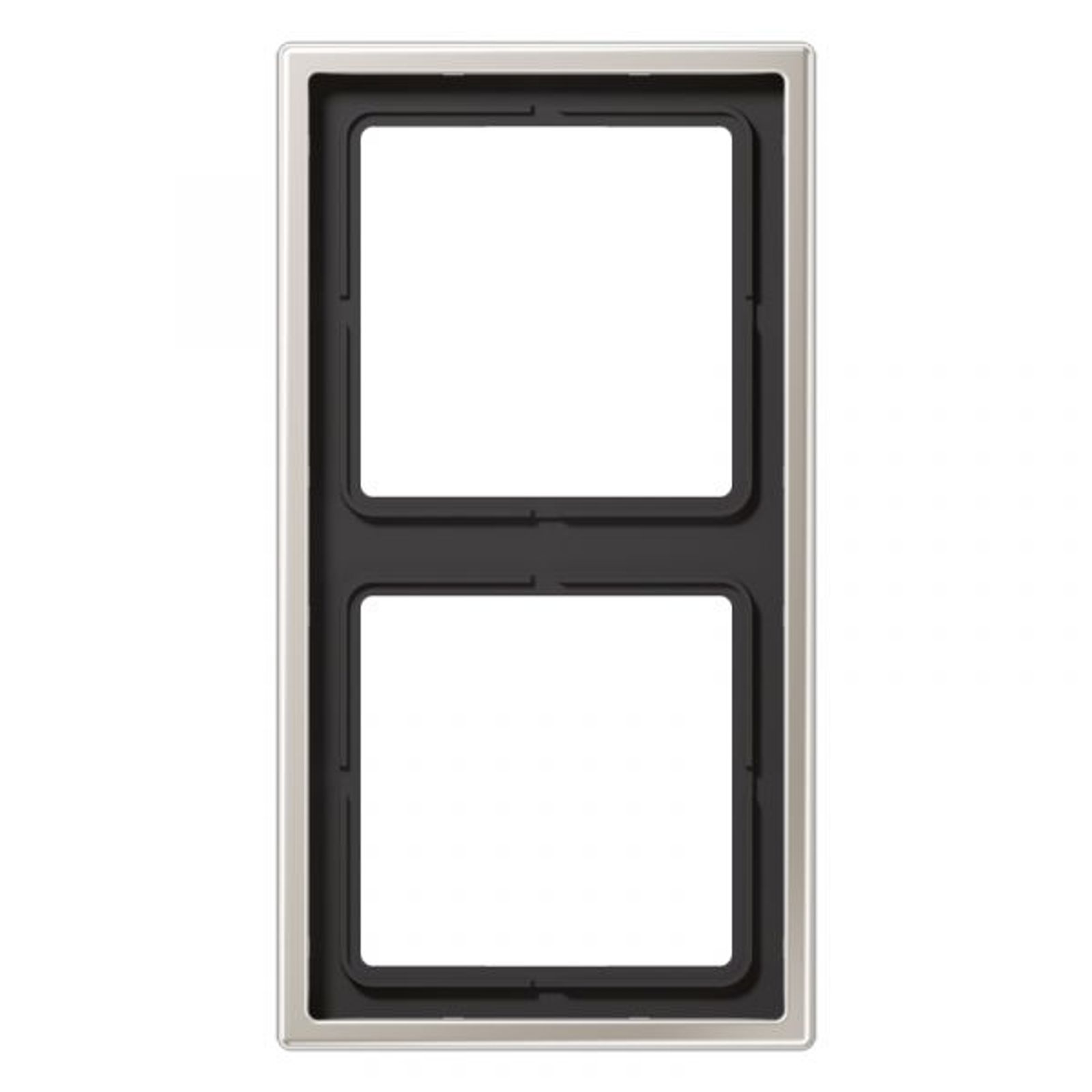 Jung Einbaurahmen 2-fach Edelstahl mit Metall LS / LS 990 ES 2982 für GEB-K