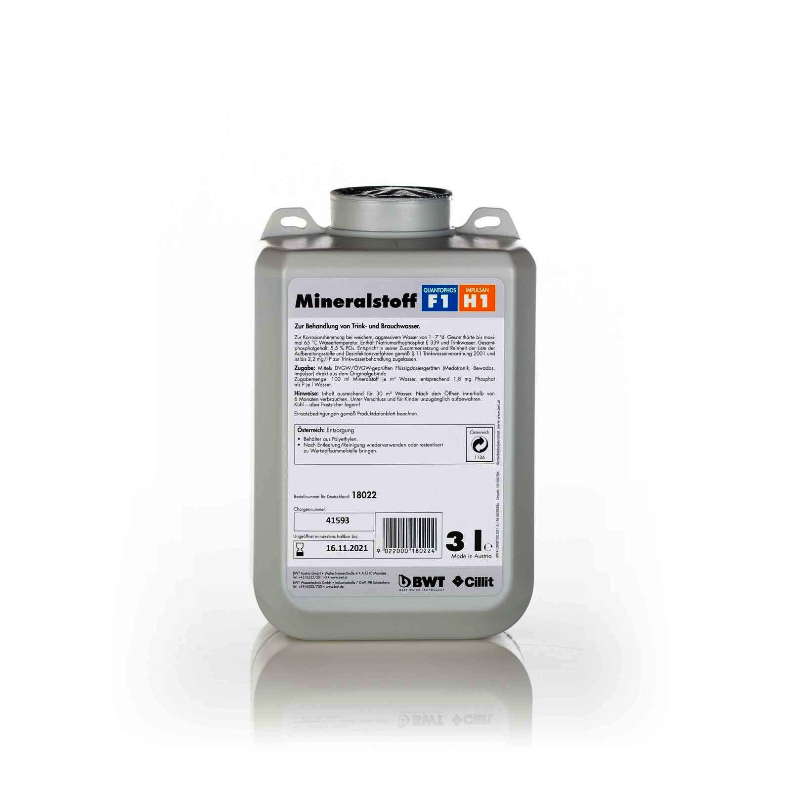 BWT Mineralstoff-Dosierlösung Quantophos F1/H1 3 l