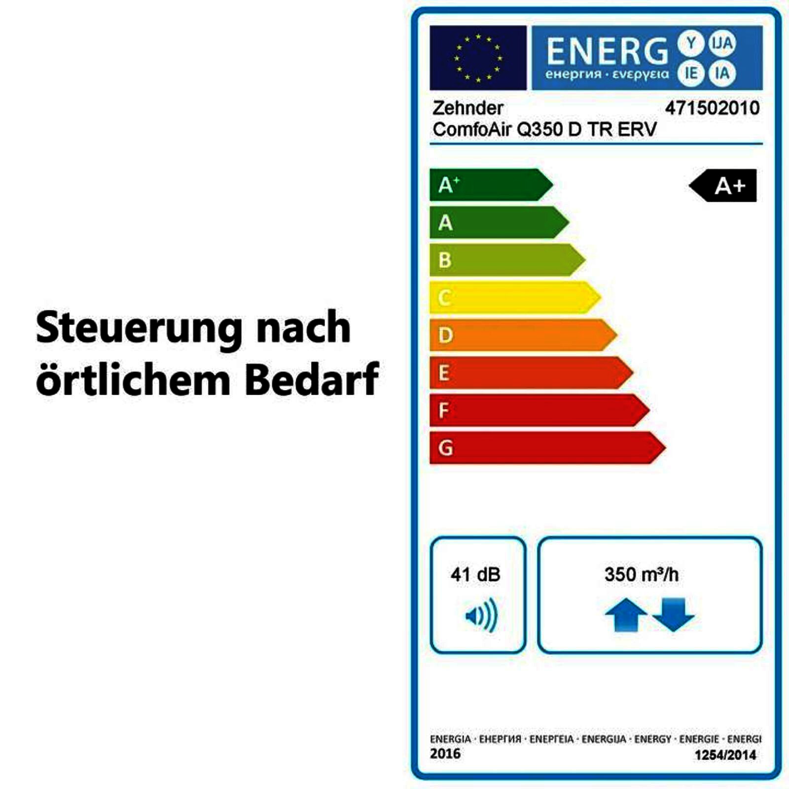 Zehnder ComfoClime Cool Komfort-Paket 24 mit Lüftungsgerät ComfoAir Q350 TR Enthalpie