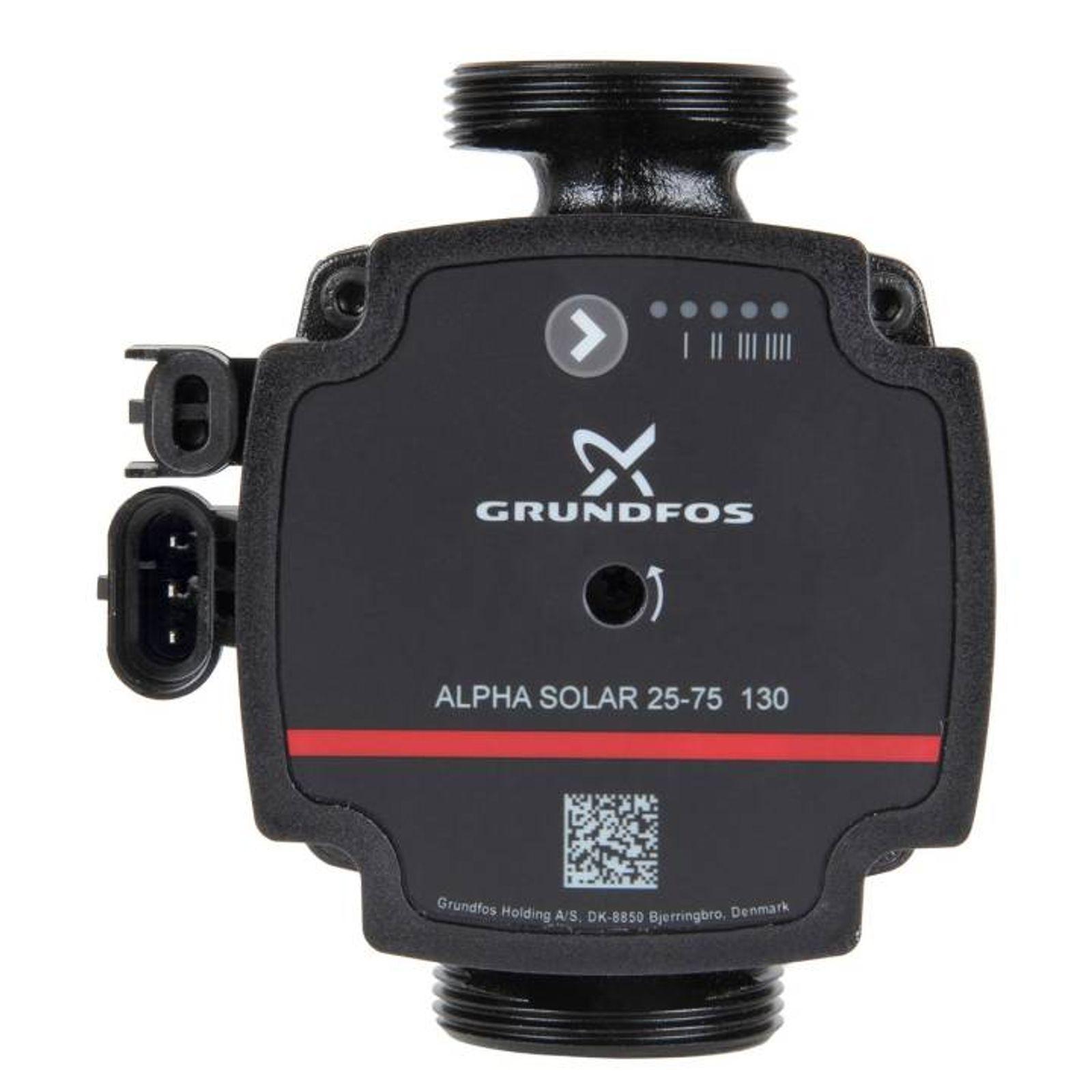 Grundfos Hocheffizienz-Umwälzpumpe ALPHA SOLAR 25-75 130 mm