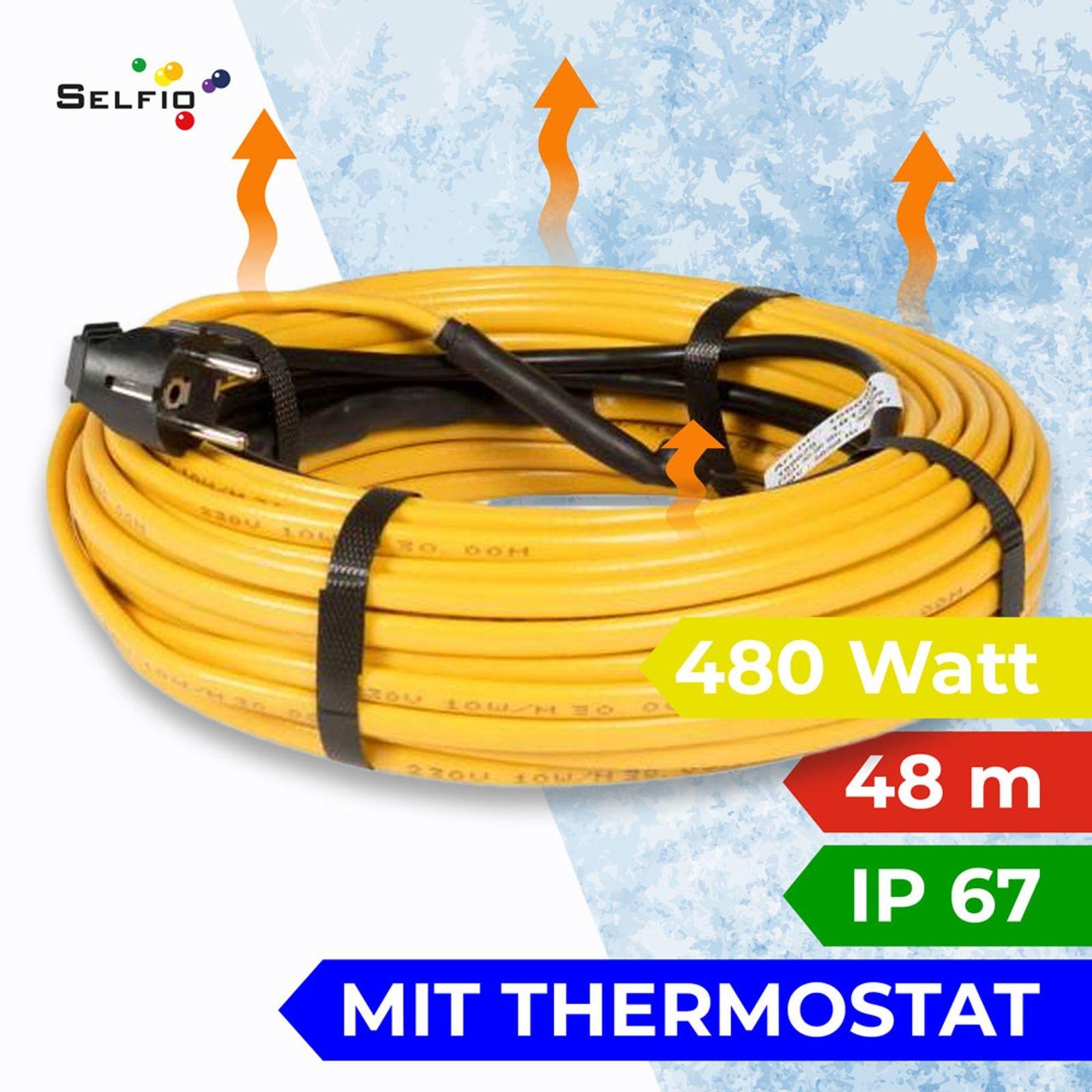 Rohrbegleitheizung Frostschutz-Heizleitung 48 m 480 Watt