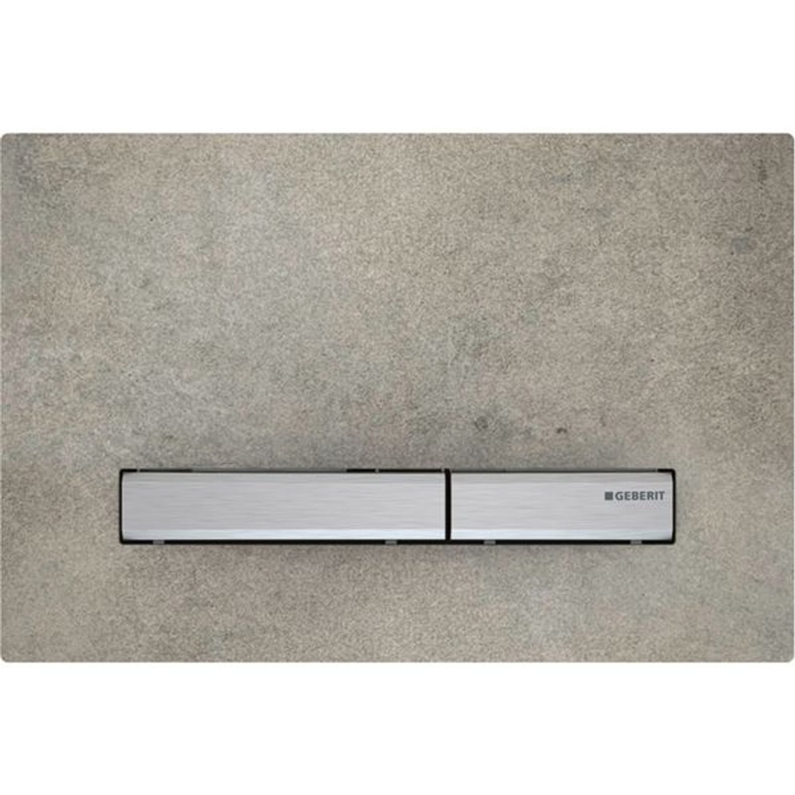 Geberit BetPl Sigma50 für 2-Mengen-Sp verchromt Betonoptik