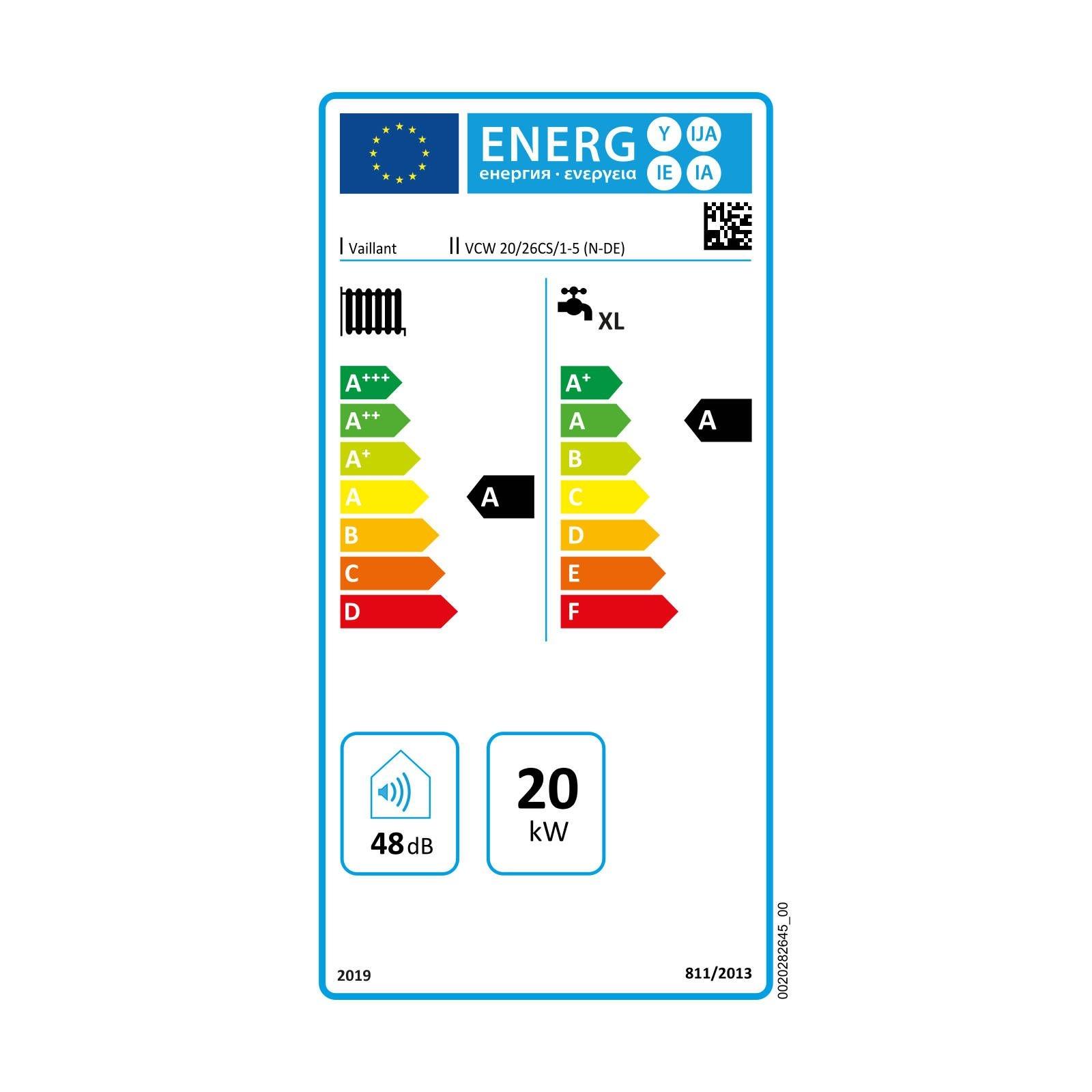 Vaillant Gas-Brennwert-Kombitherme ecoTEC plus VCW 20/26CS/1-5