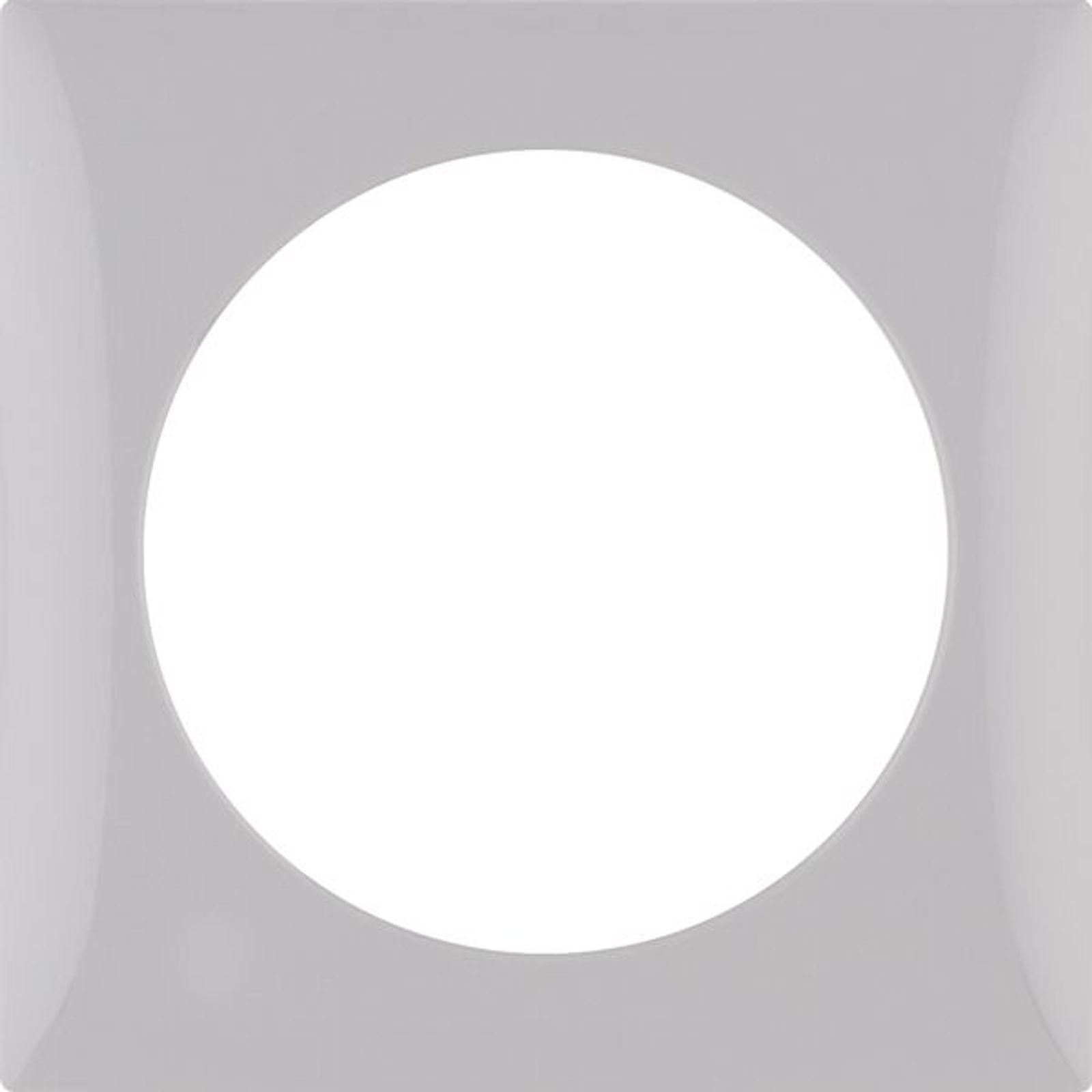Berker 918272507 Rahmen 1fach, Integro Flow, grau glänzend