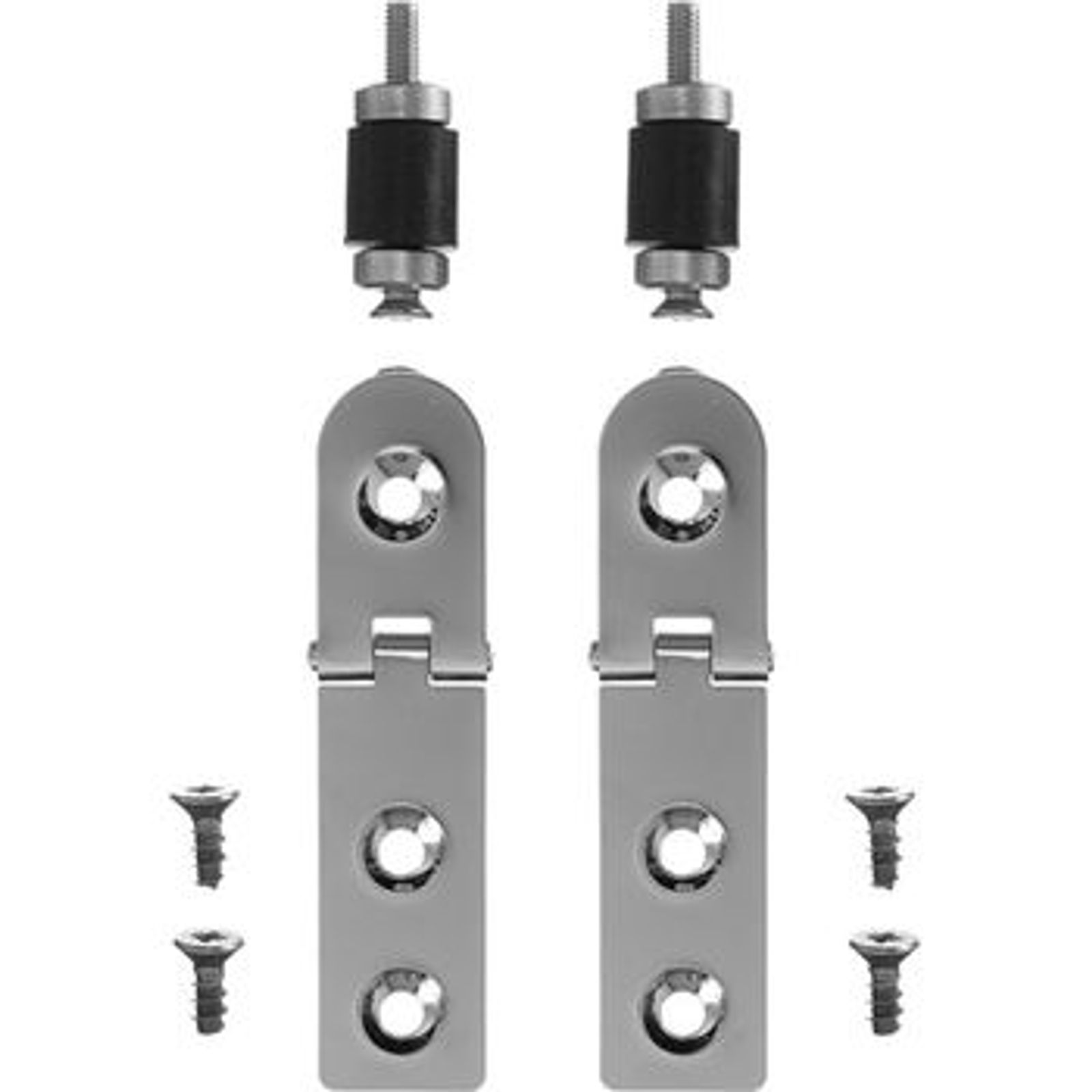 Duravit Scharnierpaar Urinaldeckel Fizz chrom