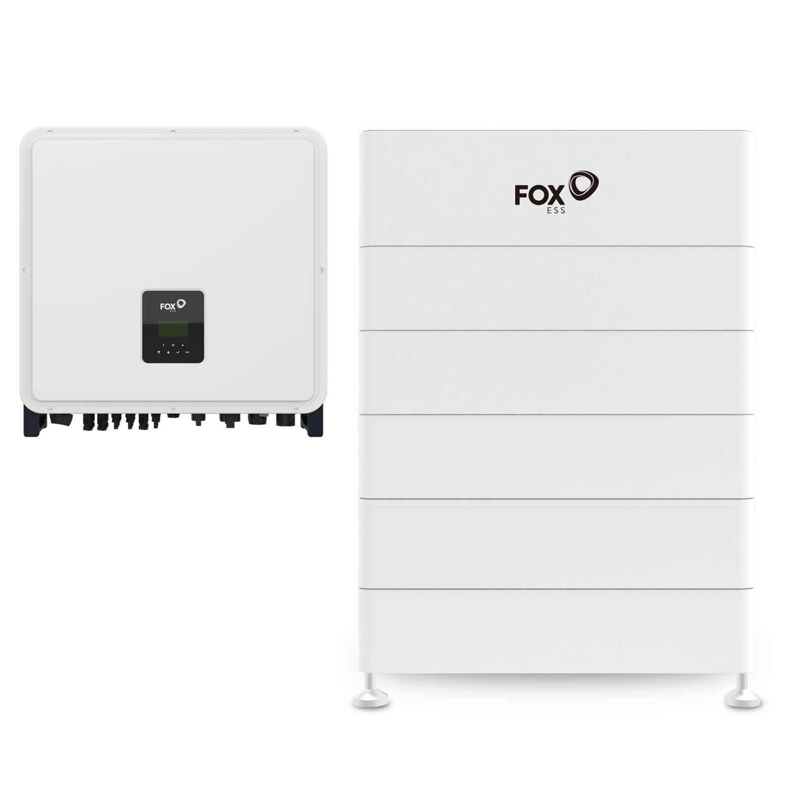 Fox ESS PV Paket mit 17,28 kWh Speicher ECS2900-H6 + 15 kW Hybrid-Wechselrichter H3-Pro-15.0-E dreiphasig