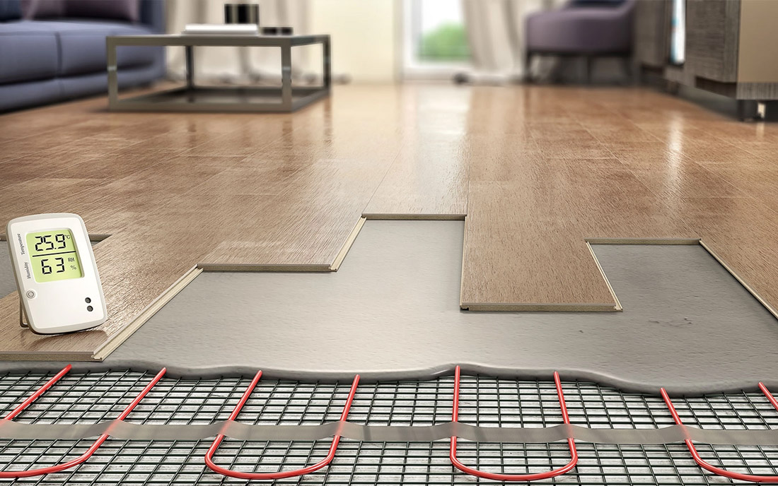Elektrische Fußbodenheizung