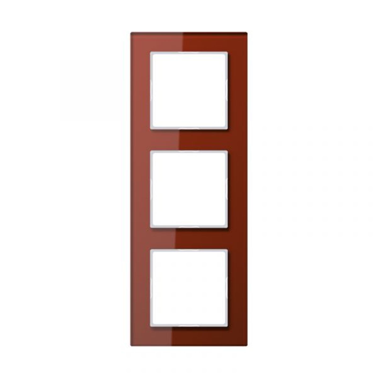 Jung Einbaurahmen 3-fach rt glänzend Glas für GEB-K A / A CREATION AC 583 GL RT