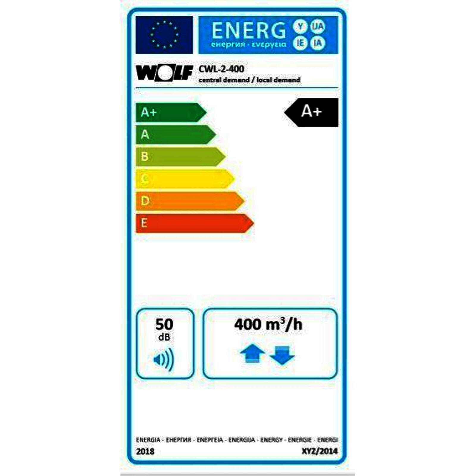 Wolf Wohnraumlüftung CWL-2-400, Ausführung links