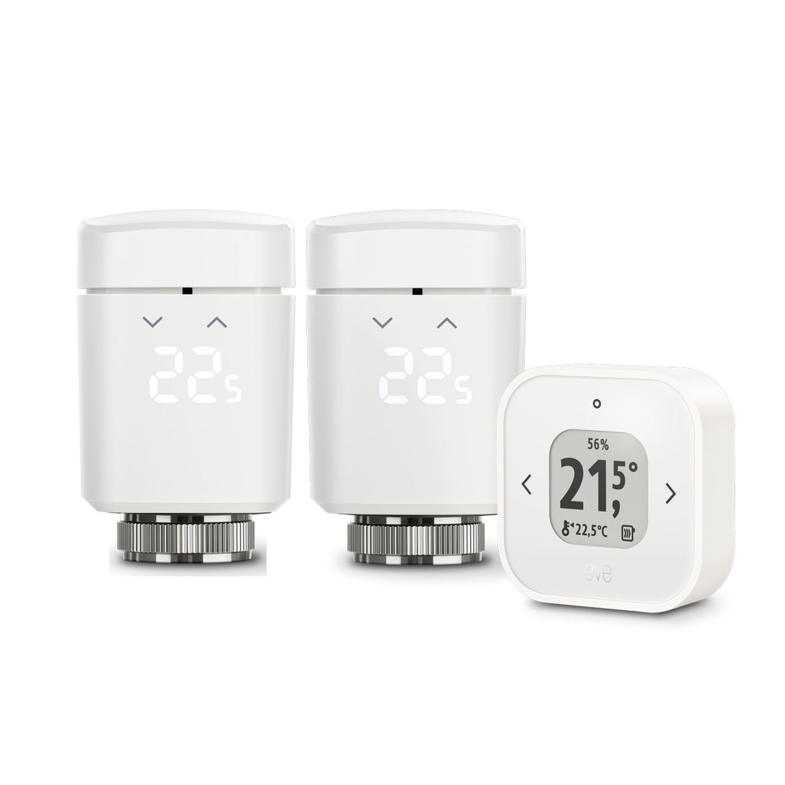 Eve Thermo Raumkomfort-Set mit 2x Heizkörperthermostat