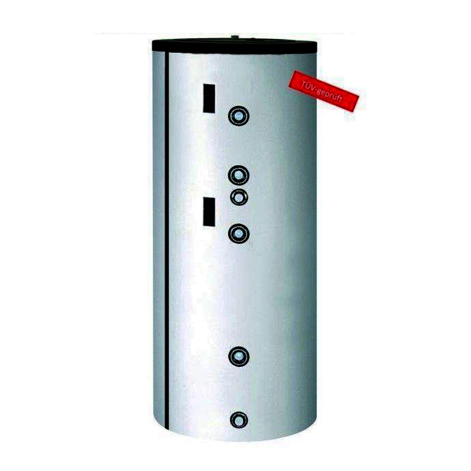 Solar Brauchwasserspeicher 200 l mit Folienmantel und zwei Heizregistern